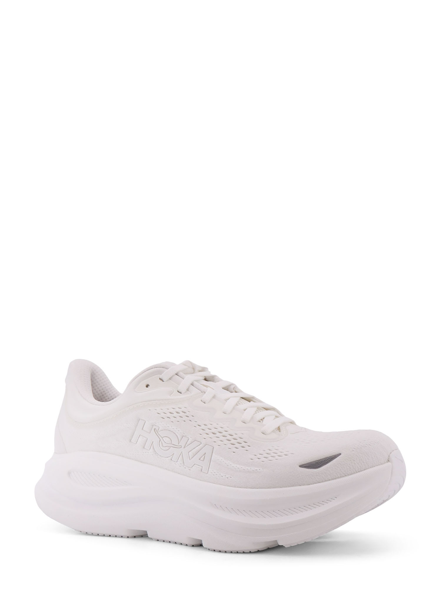 Hoka M Bondi 9 Synthetic Fabric Sneakers In White