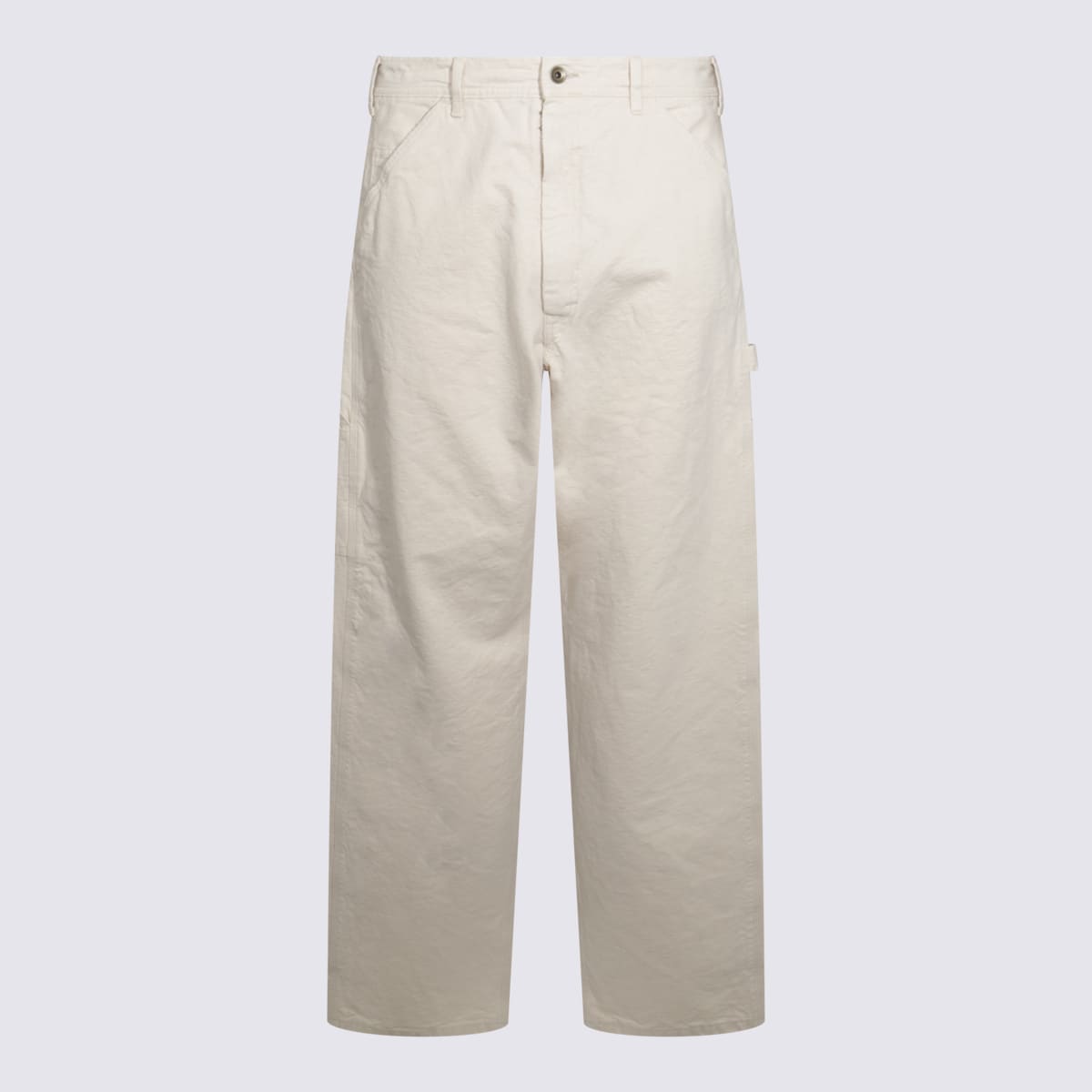 Ecru Cotton Pants