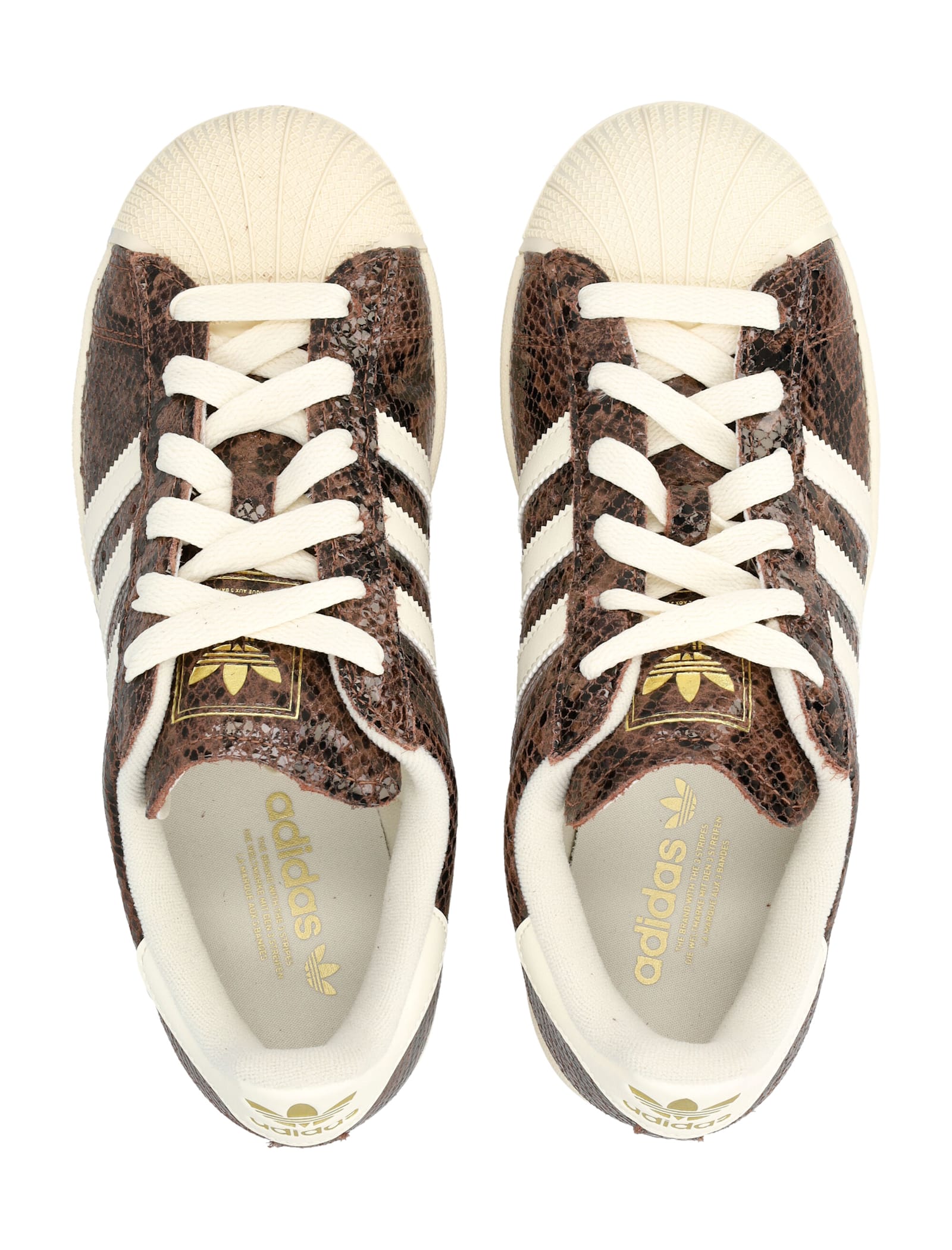 Adidas Originals Adidas Superstar Ii Premium Leather Womans Sneakers In Brown