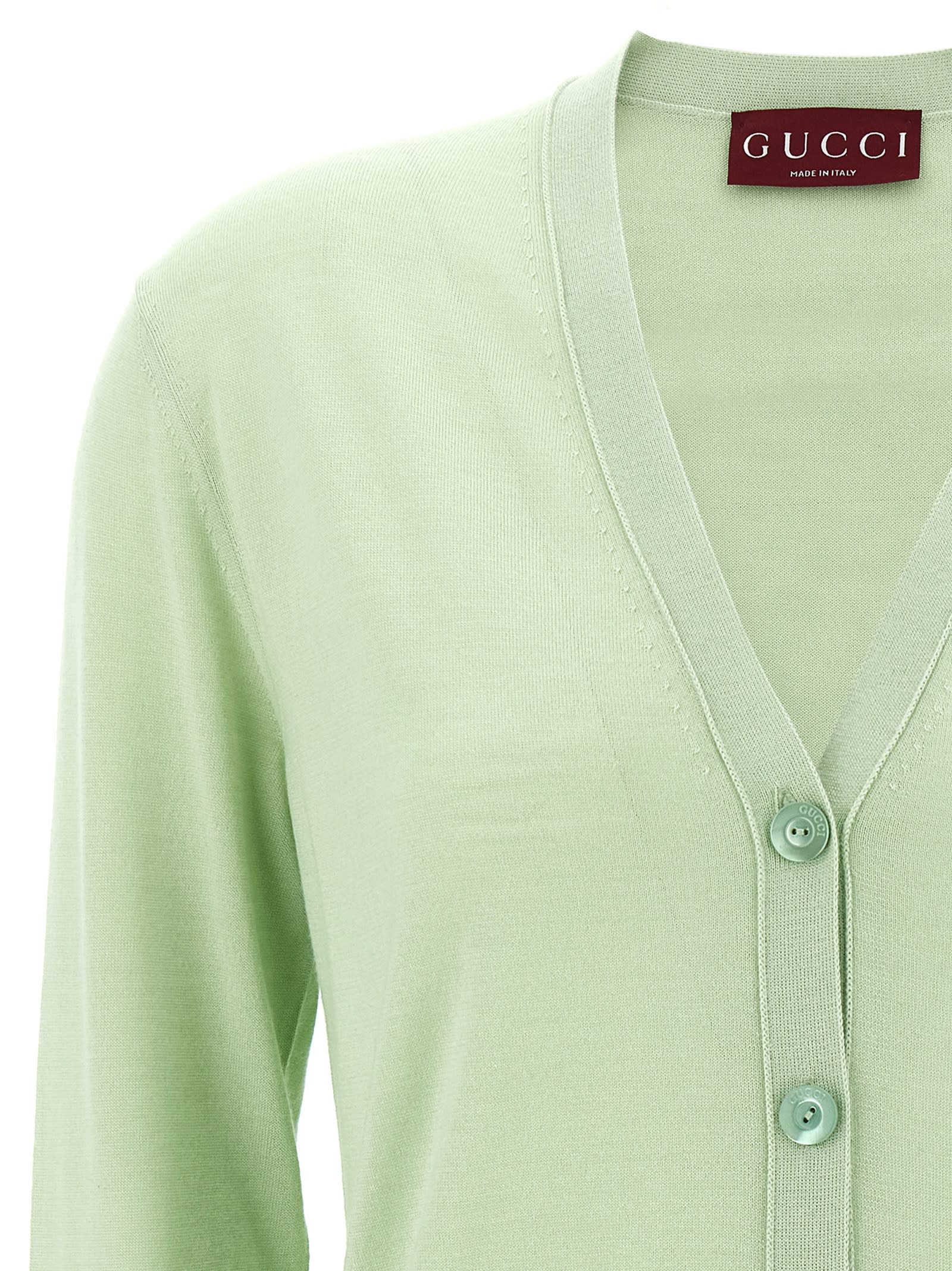 Gucci Extra Fine Cashmere Silk Cardigan