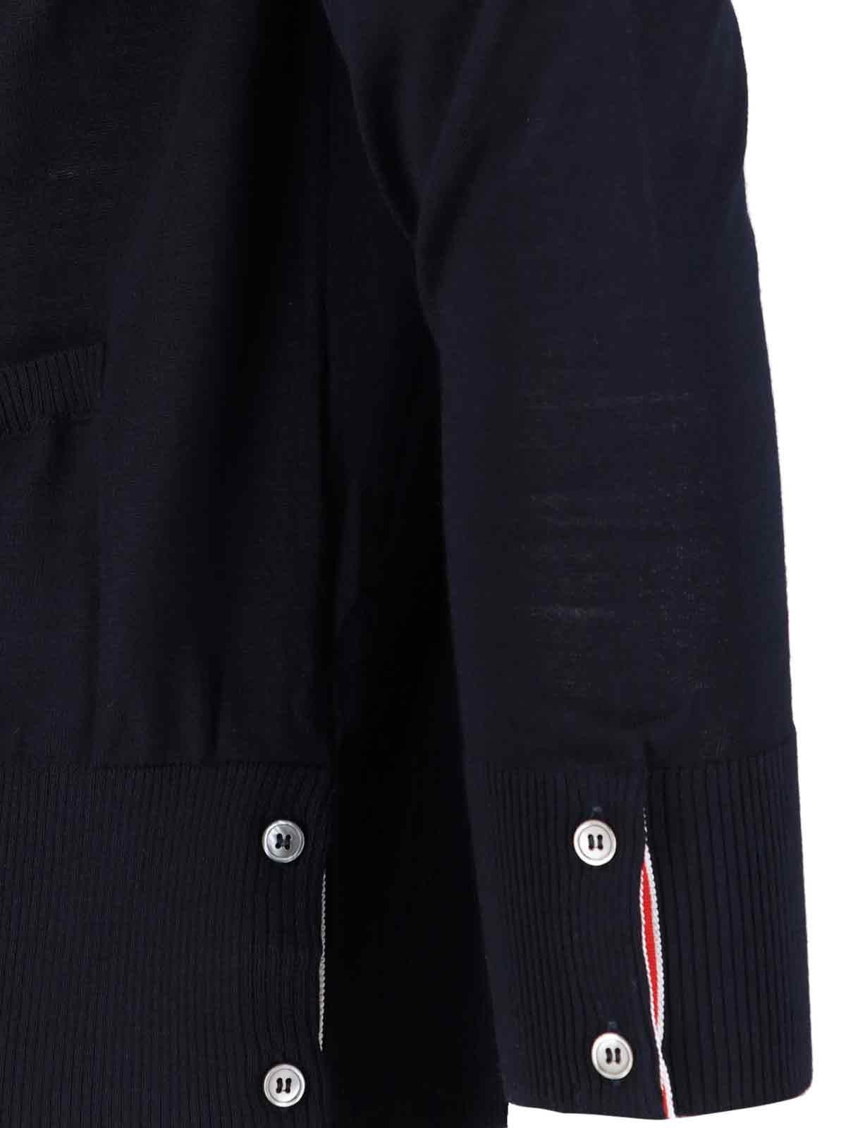 Shop Thom Browne 4-bar Cardigan In Navy