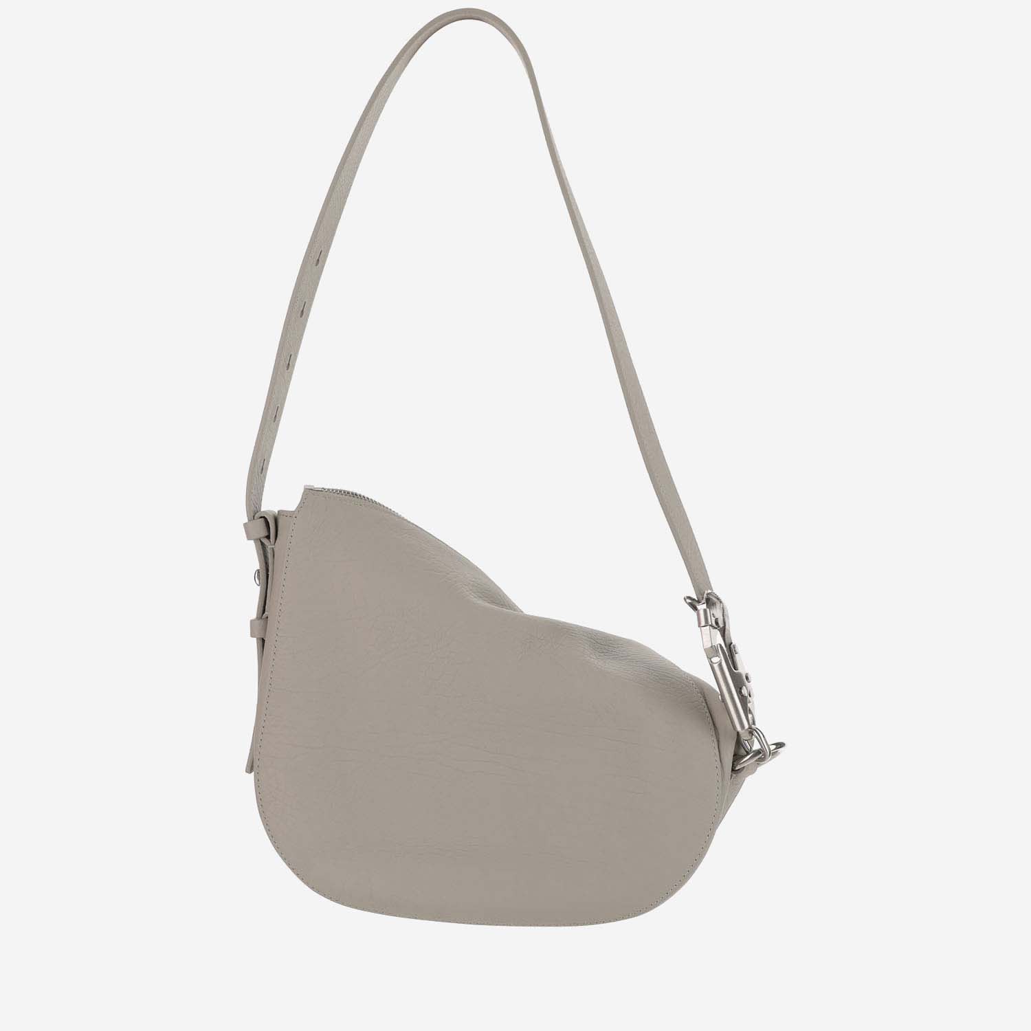 Shop Burberry Small Knight Bag In Grey