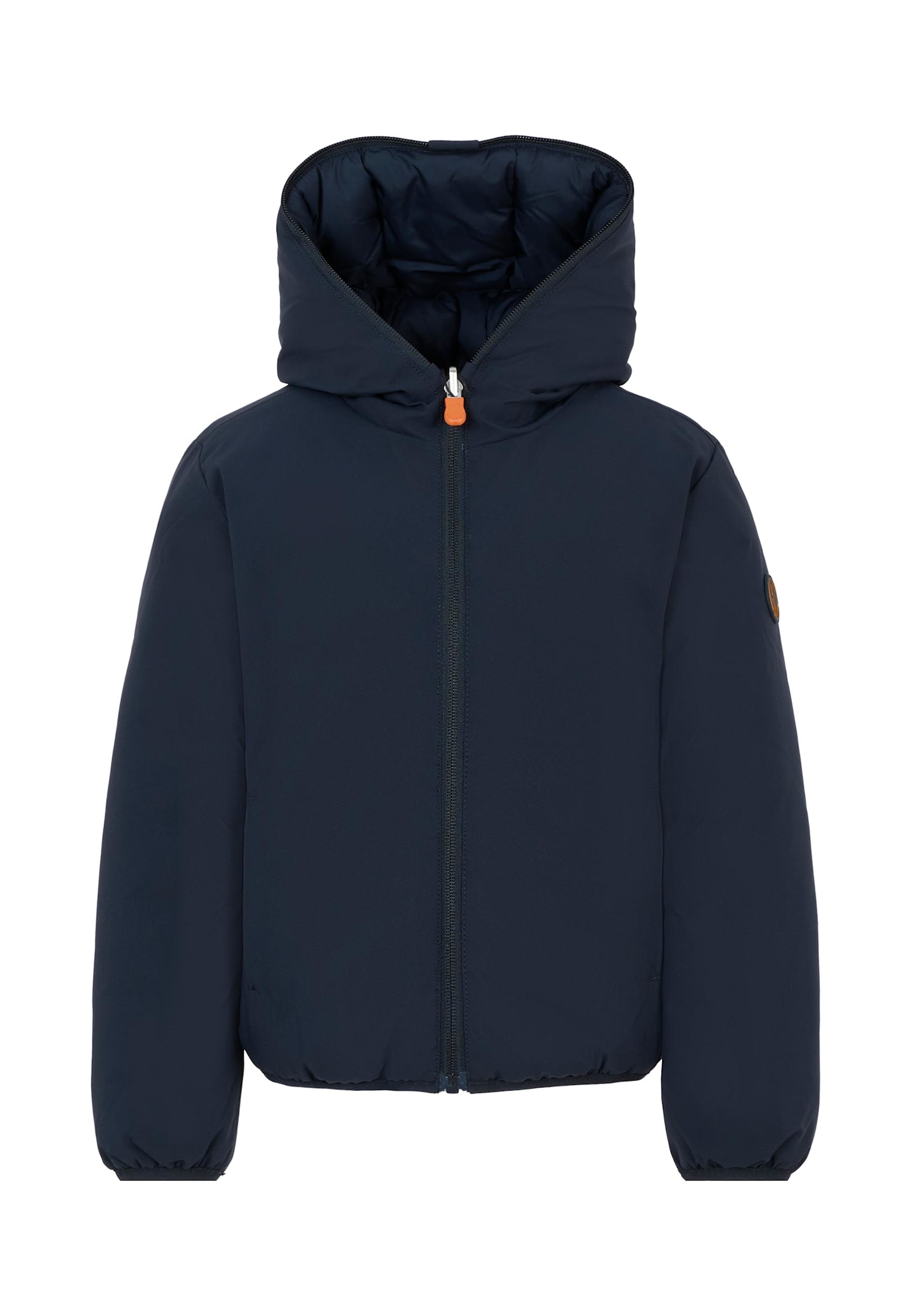 Save The Duck Blue Reversible Down Jacket Oliver For Boy With Logo In Blue