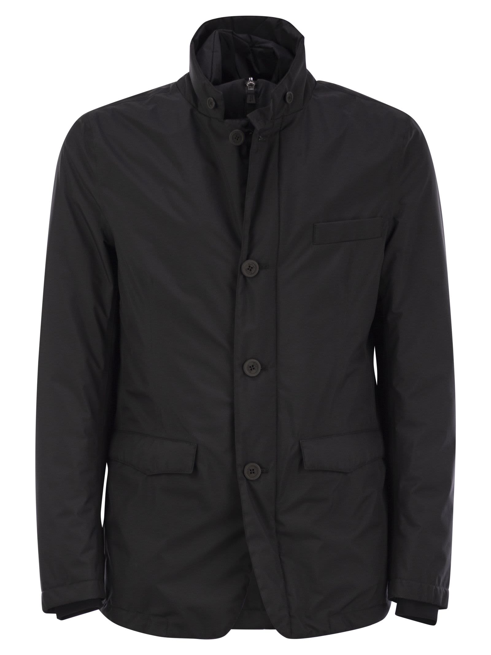 Shop Herno 2-layer Goretex Laminar Blazer In Black