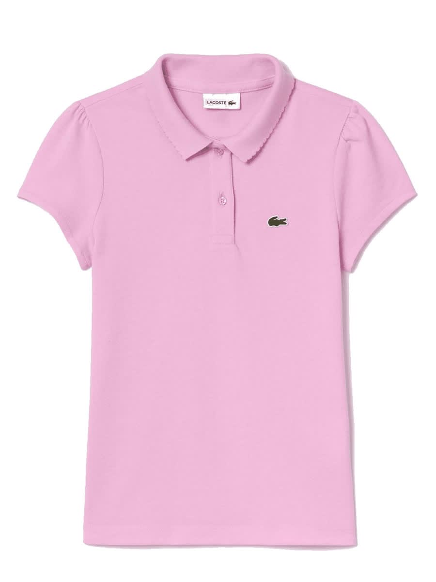 Shop Lacoste Polo In Pink
