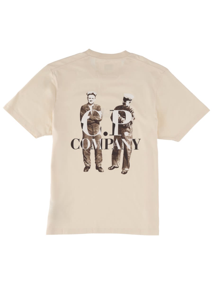 C.p. Company C. P. Company T-shirt With Logo In Neutral