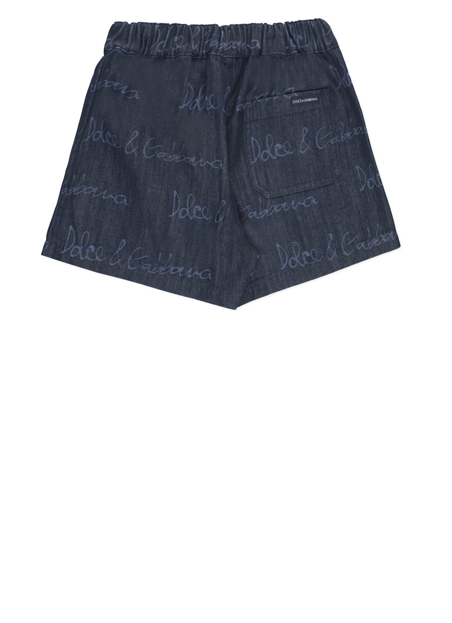 Dolce & Gabbana Cotton Bermuda In Blue