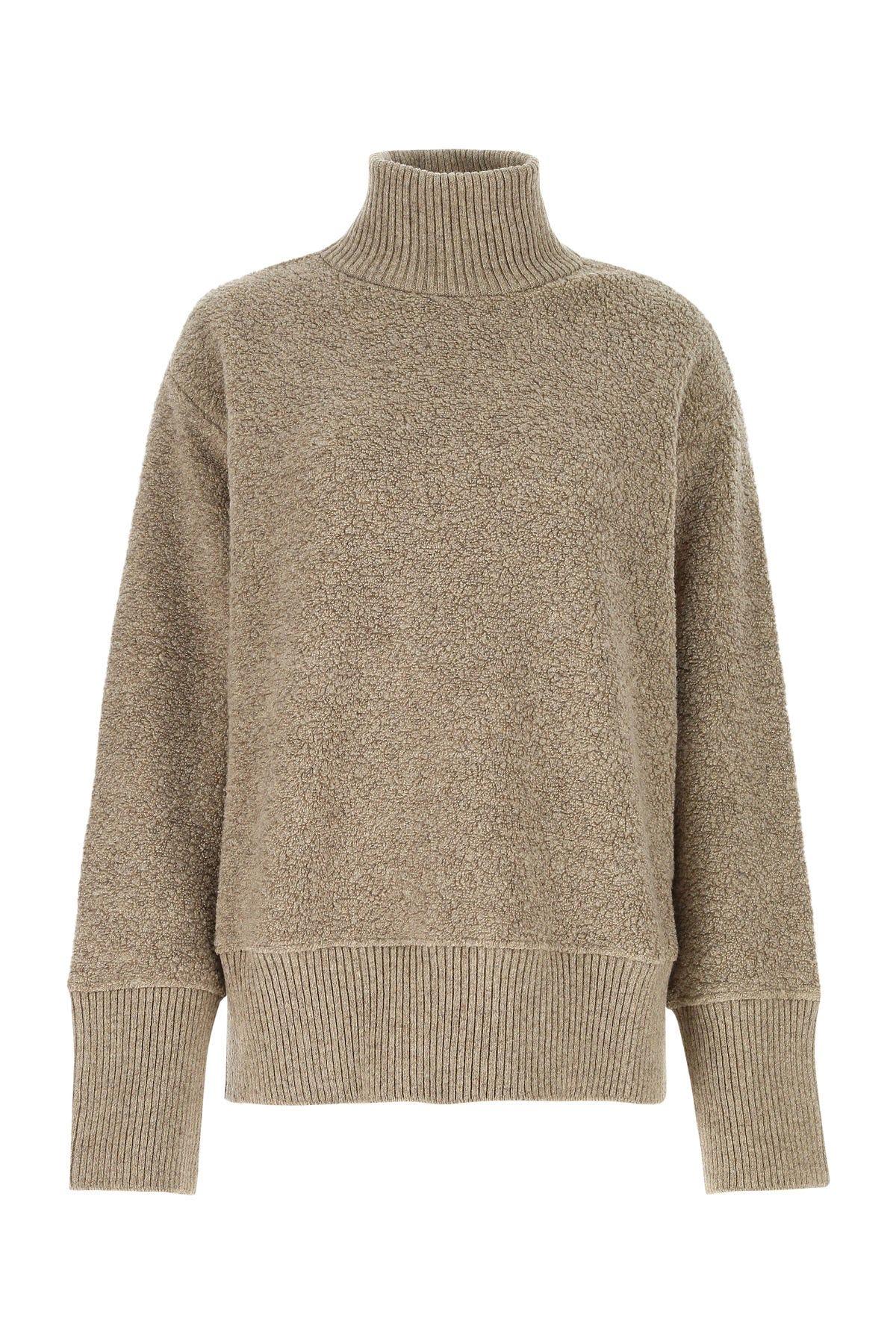 Jil Sander Dove Grey Terry Fabric Oversize Sweater