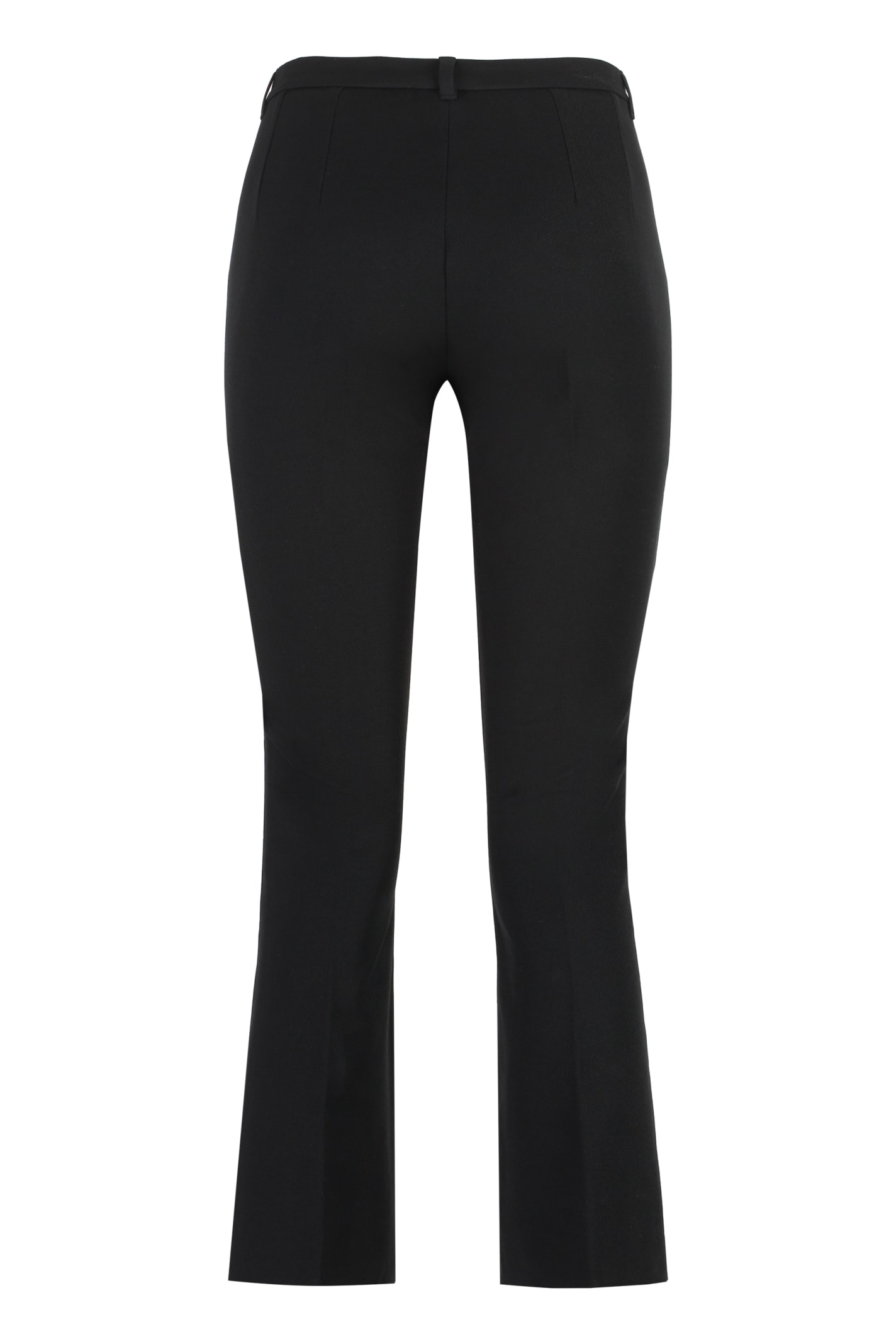 Shop 's Max Mara Umanita Cotton Blend Trousers In Black