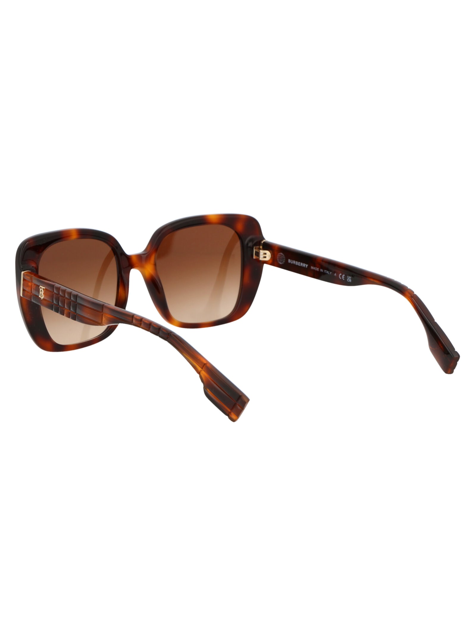Shop Burberry Eyewear Helena Sunglasses In 331613 Light Havana