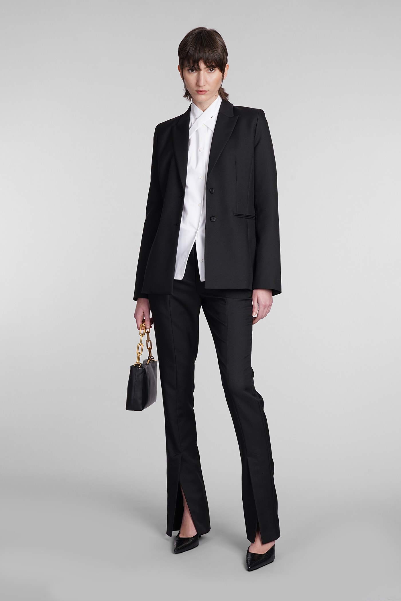 Shop Off-white Blazer In Black Polyester
