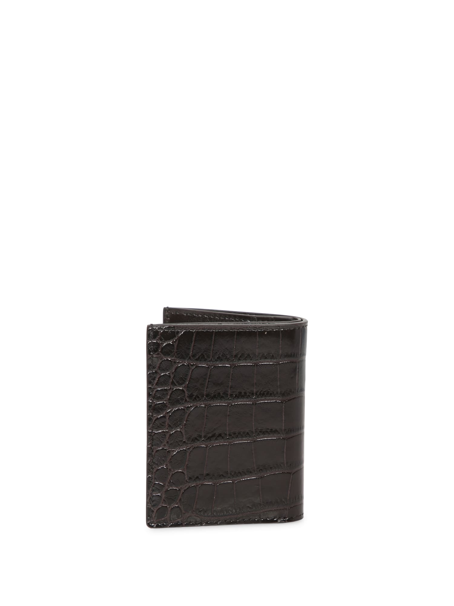 Shop Tom Ford Brown Crocodile Wallet