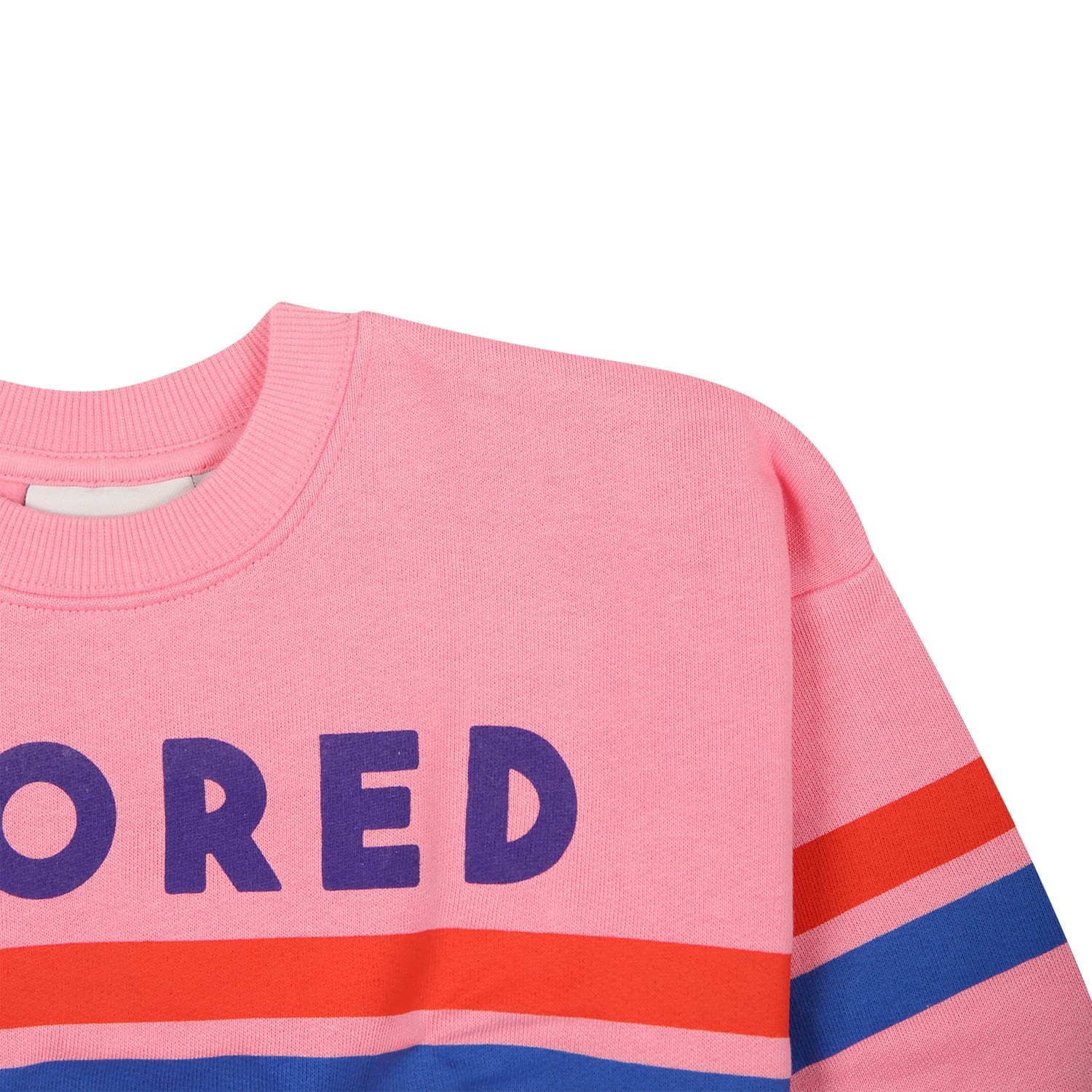 Shop Mini Rodini Pink Sweatshirt For Baby Girl With Writing