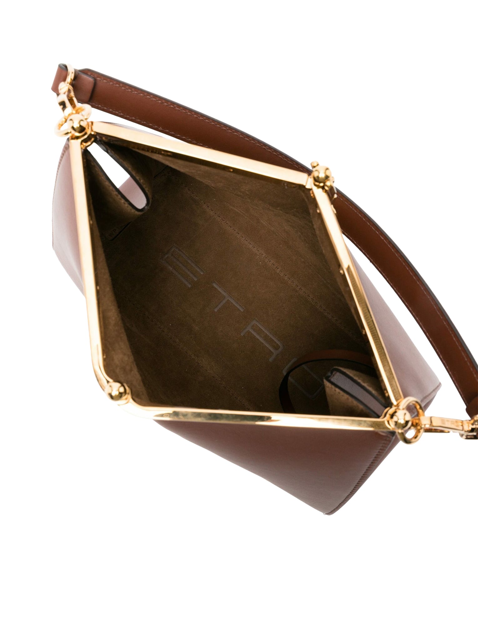 Shop Etro Shoulder Bag Vela In Brown