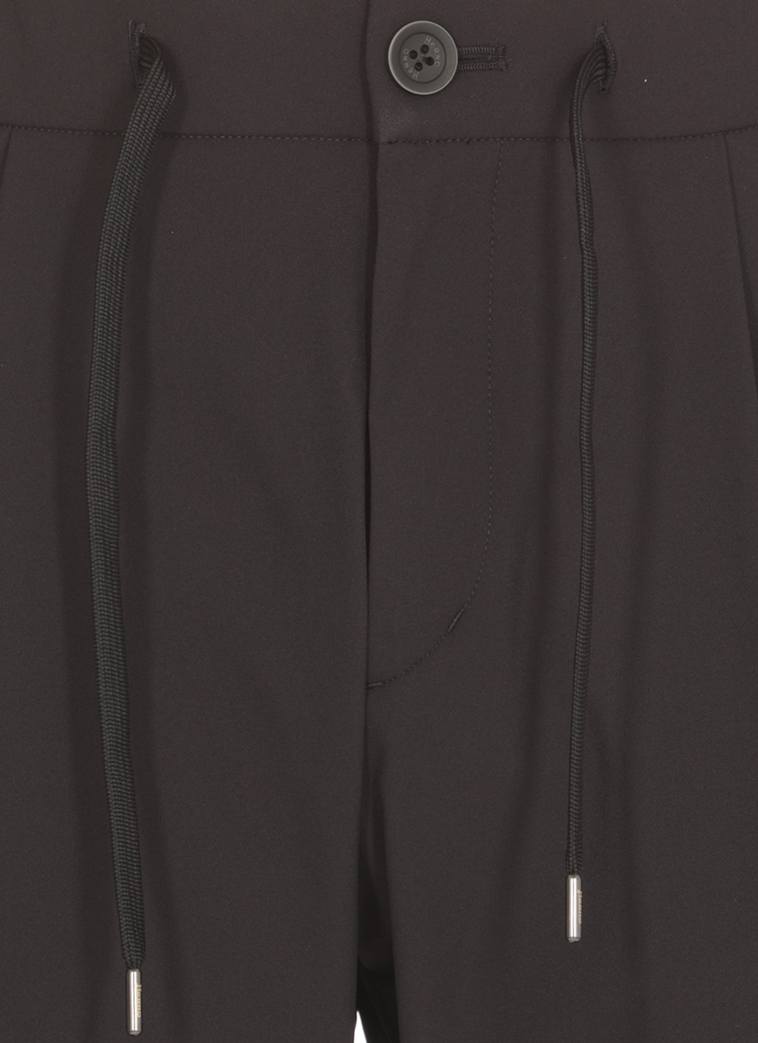 Shop Herno Warm Tech Trousers In Black