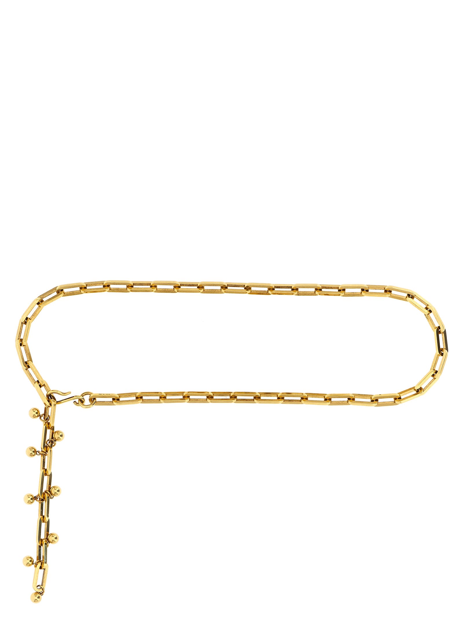 Etro Adjustable Chain Link Belt With Gold Finish In Gold