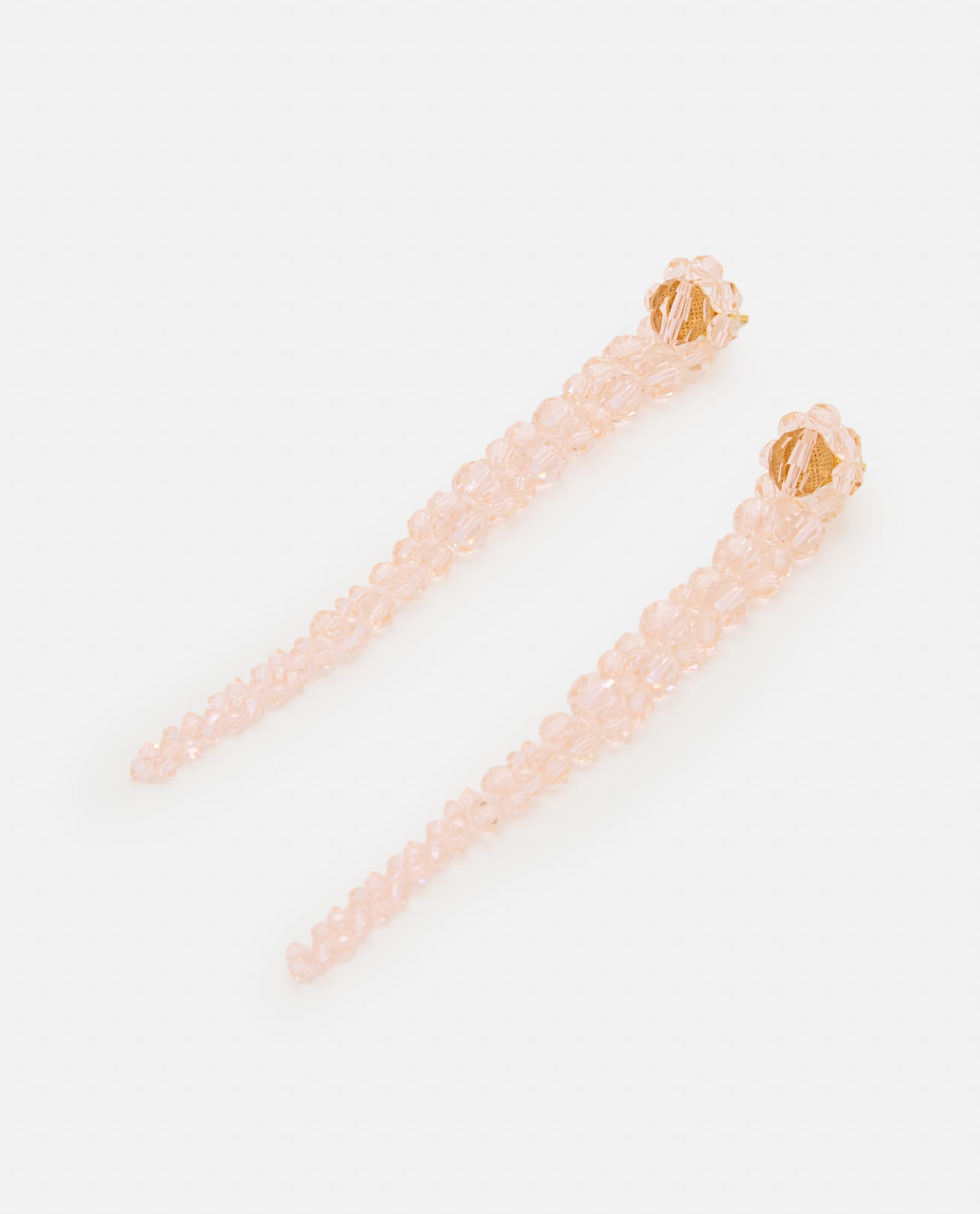 Shop Simone Rocha Drip Earrings In Pink