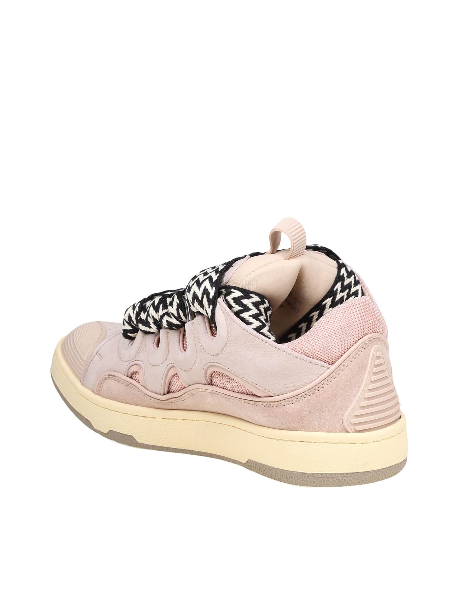 Shop Lanvin Skate Sneakers In Pink Leather