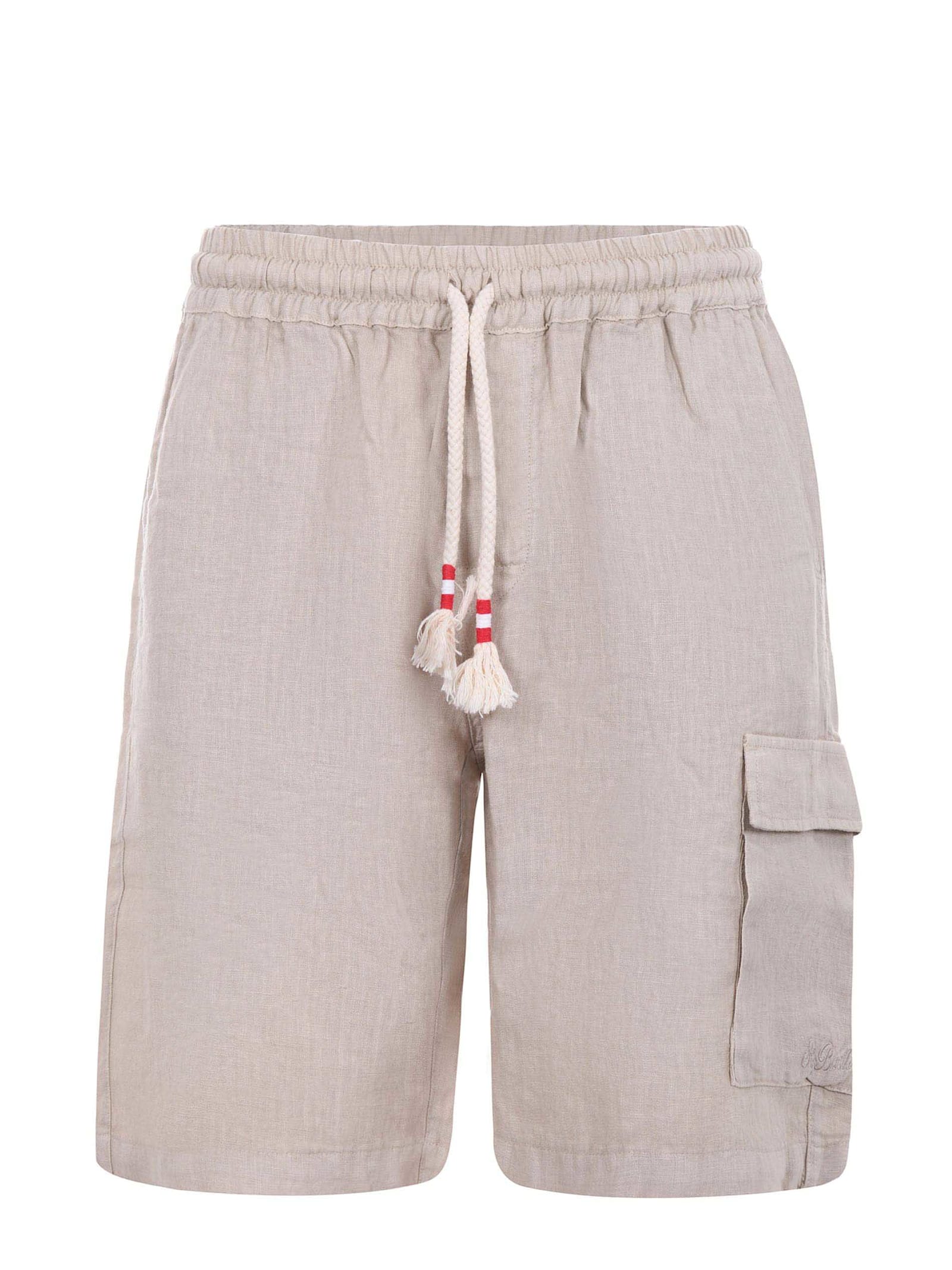Shop Mc2 Saint Barth Cargo Shorts In Beige