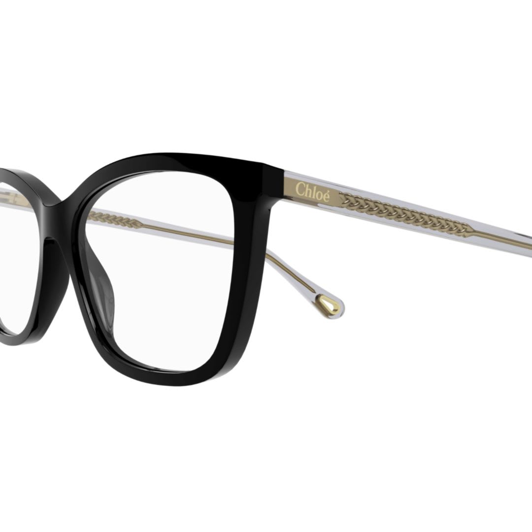 Chloé Ch0118o005 Black Grey Transparen In Black