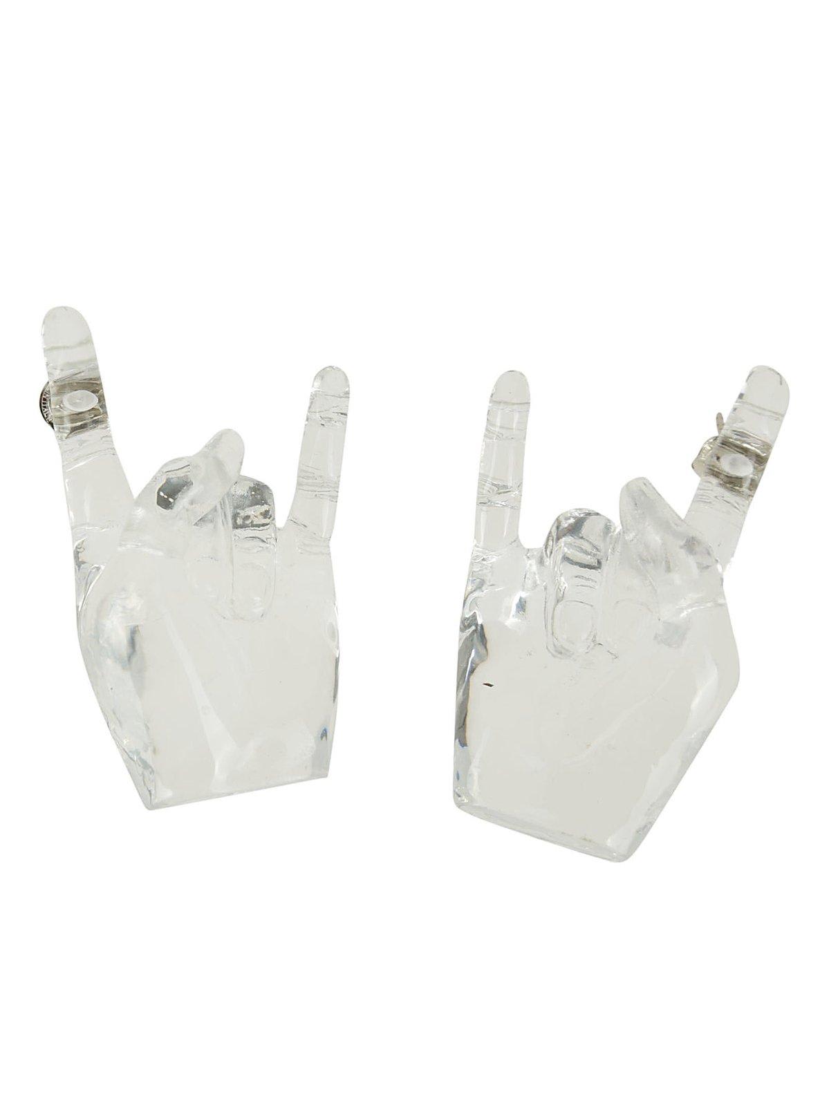 Shop Y/project Midi Rock On Pendant Earrings In White