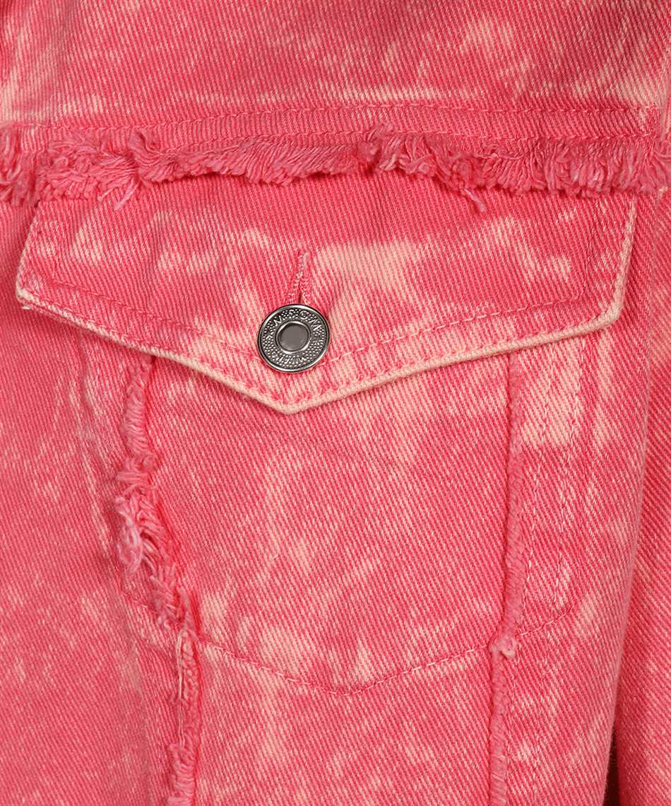Msgm Woman Denim Outerwear Pink Size 6 Cotton In Pink