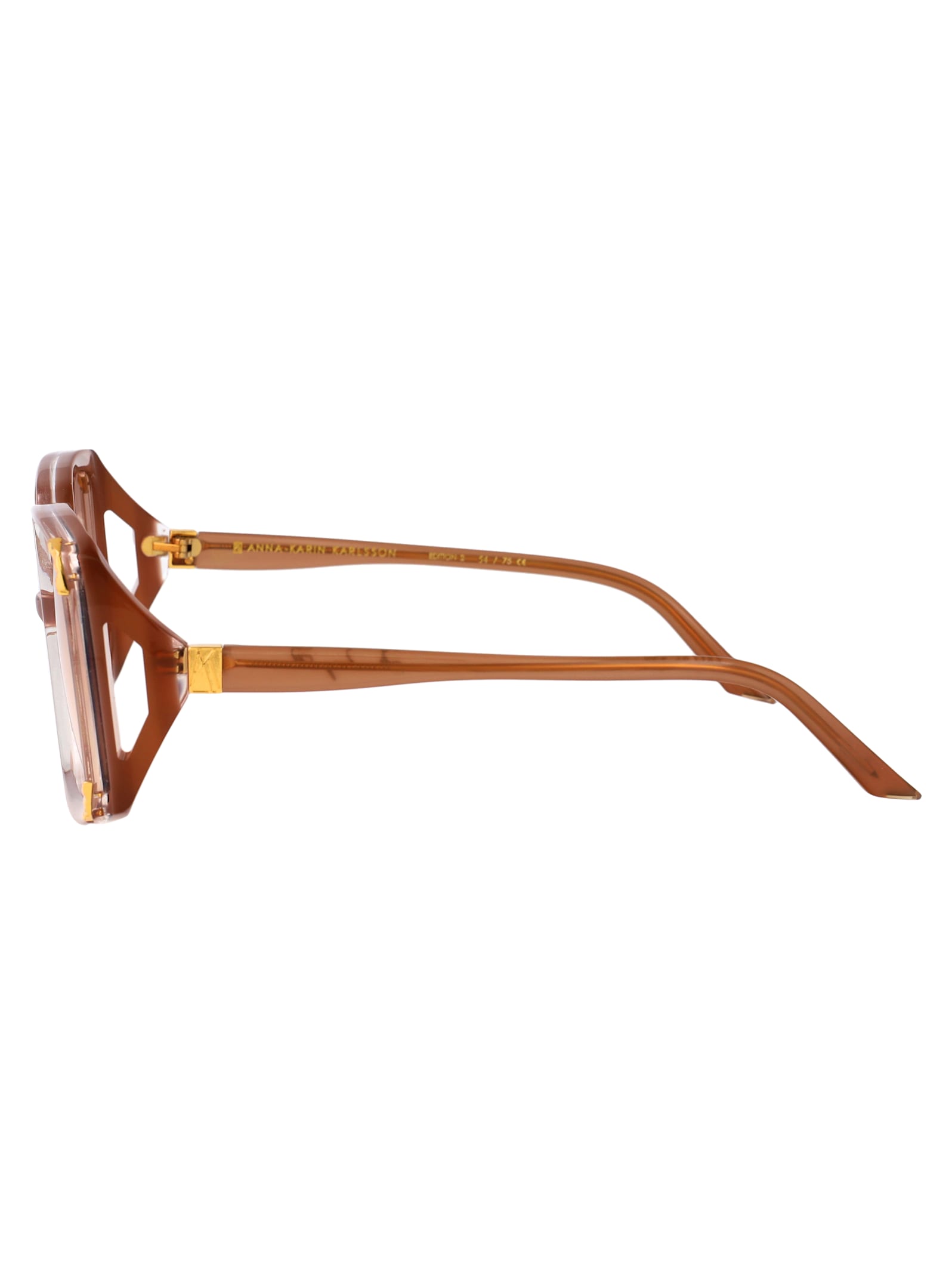Anna-karin Karlsson Anna Karin Karlsson Caramel Acetate Sunglasses In Brown