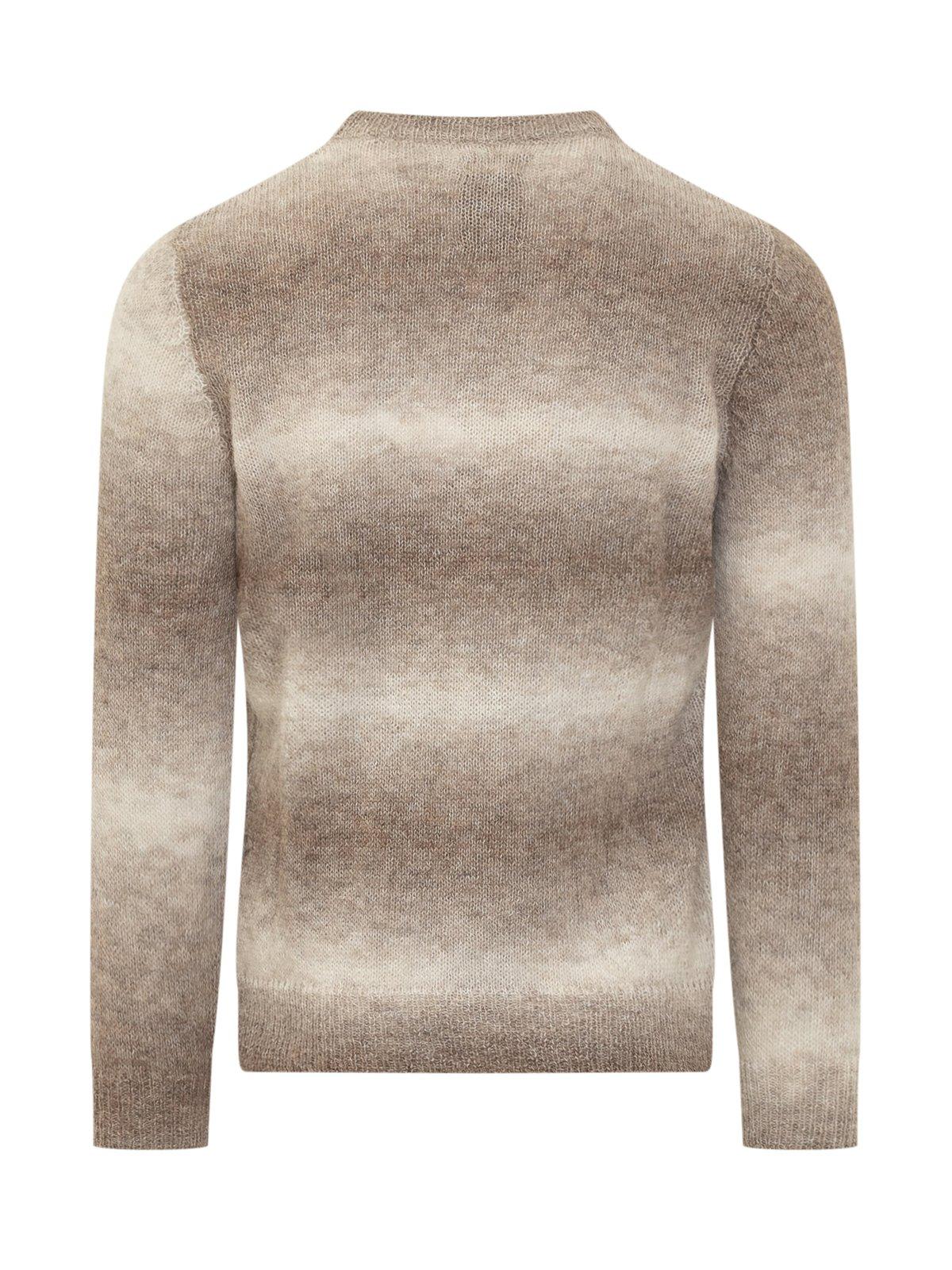 Shop Woolrich Ombré-effect Knitted Jumper In Brown