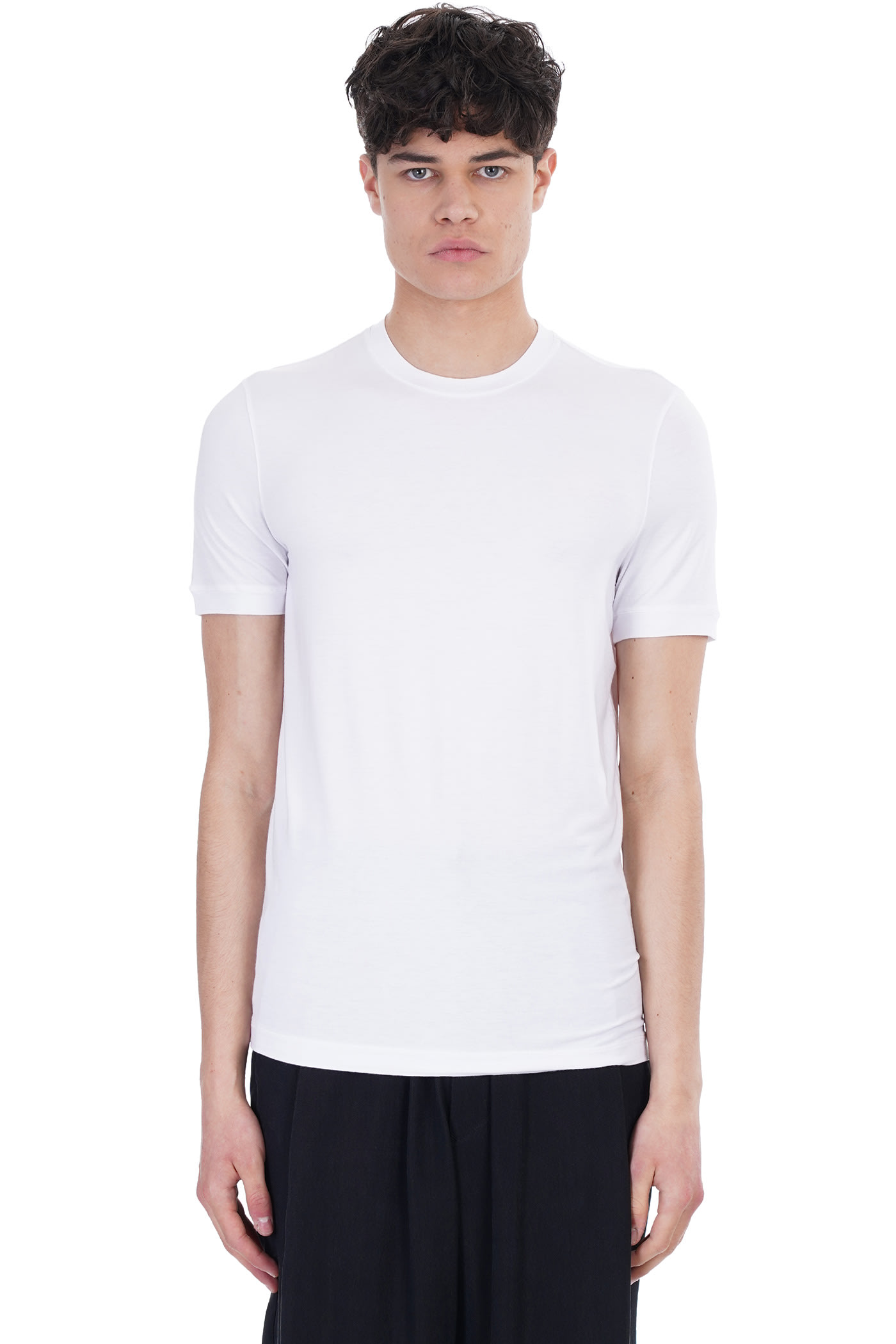 Giorgio Armani T-shirt In White Viscose