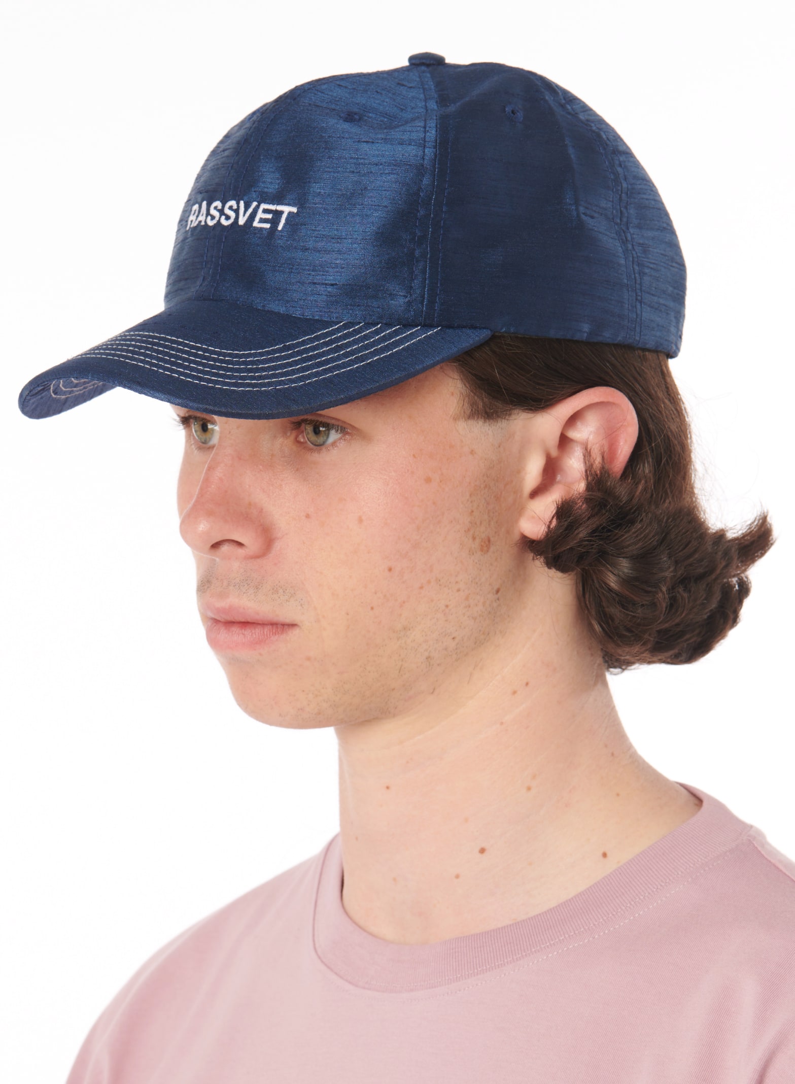 Paccbet Logo 6-panel Cap Woven In Navy