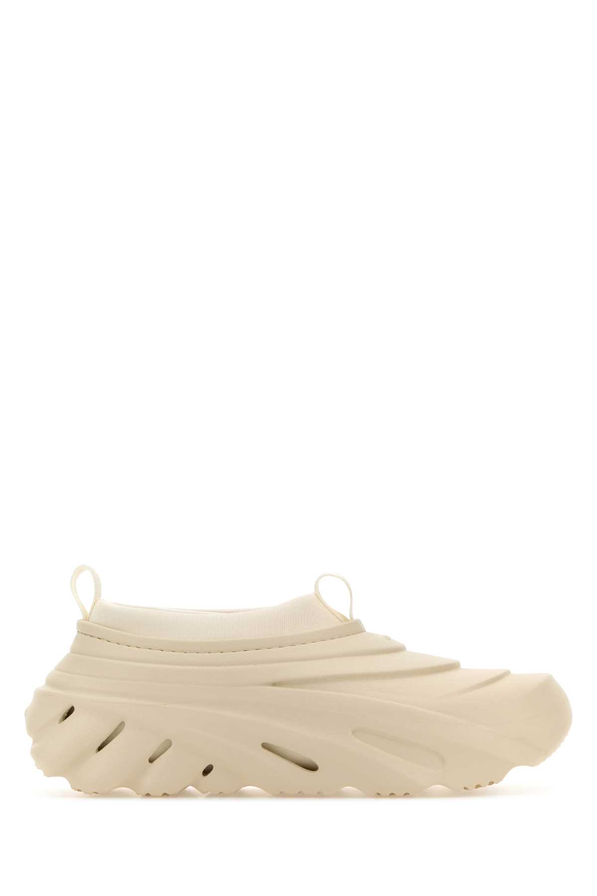 Shop Crocs Ivory Rubber Echo Storm Slip Ons In Tundra