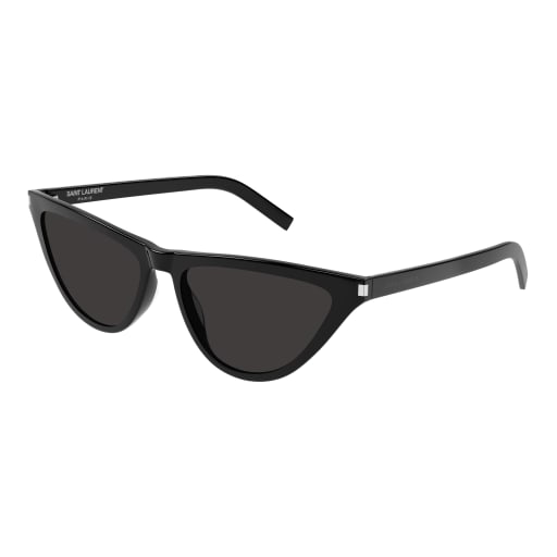 Shop Saint Laurent Sl 550 Slim Sunglasses In Black Black Black