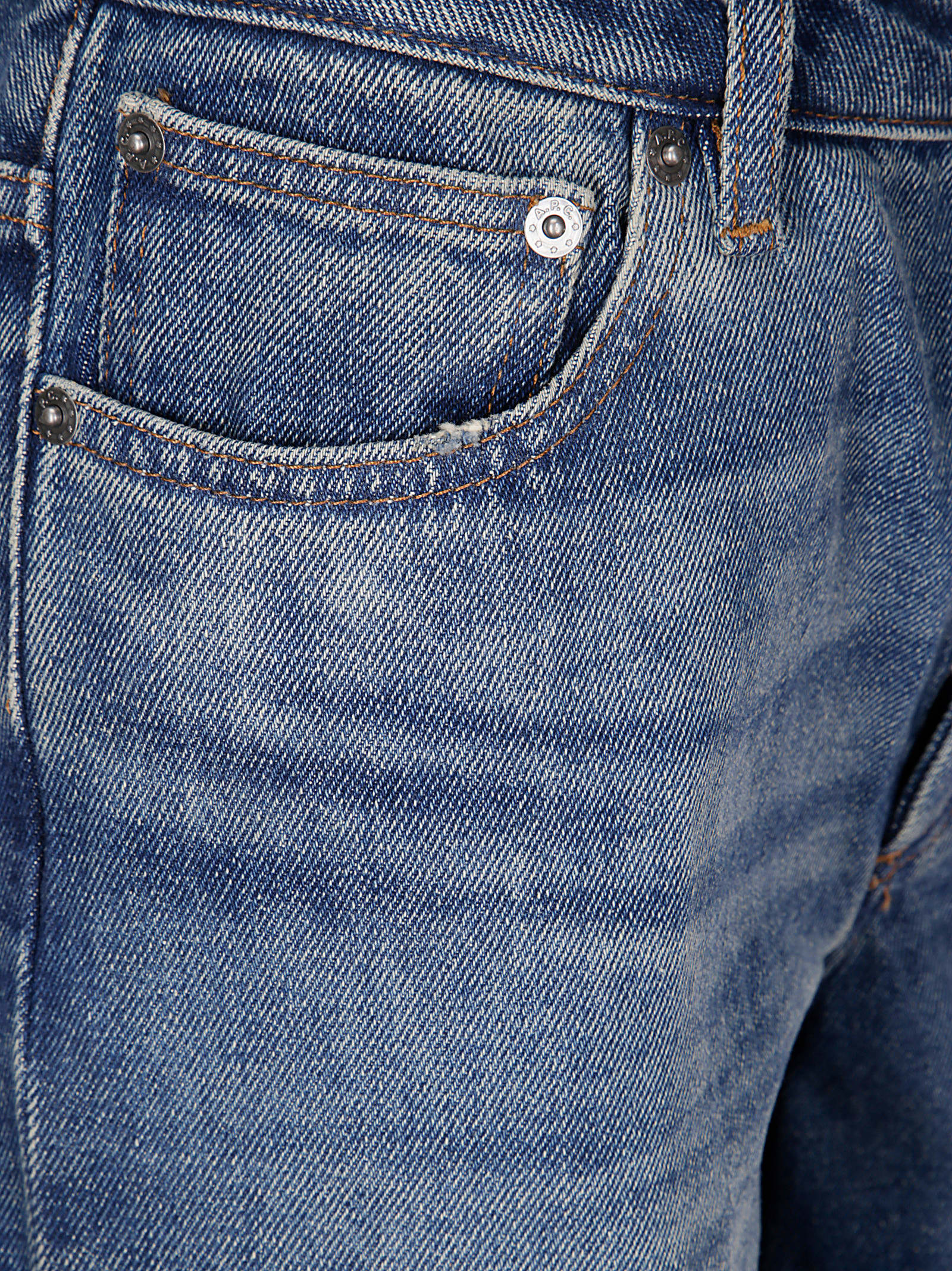 Apc A.p.c. Washed-effect Denim Jeans In Washed Indigo