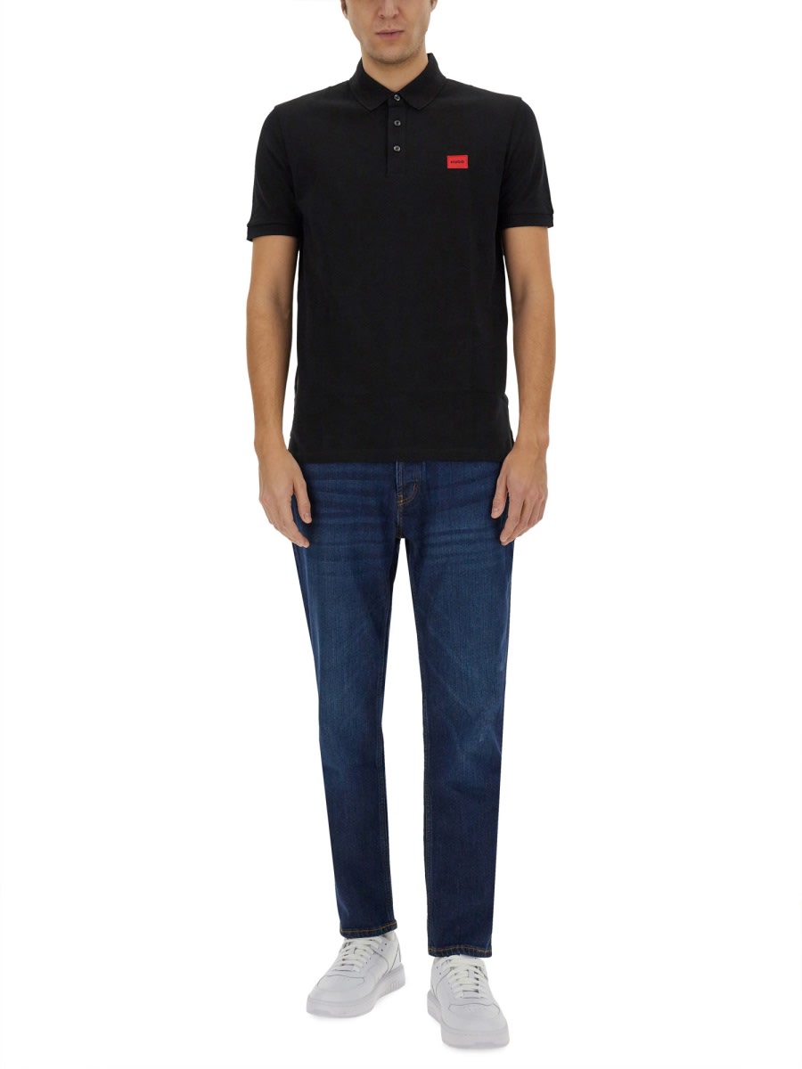 Hugo Boss Delaware Slim-fit Jeans In Dark-blue Super-soft Denim In Denim