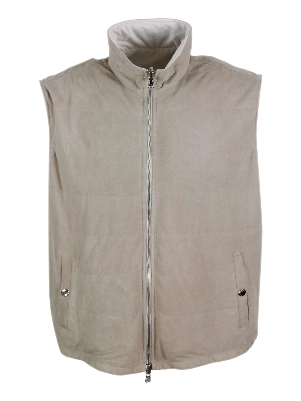 Barba Napoli Vest In Gray