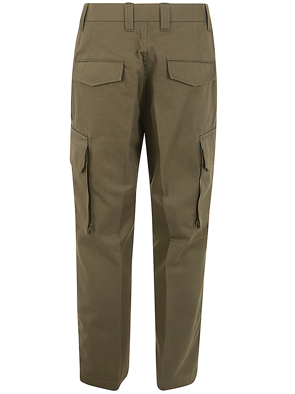 Shop Comme Des Garçons Homme Deux Cargo Cotton Trouser In Khaki