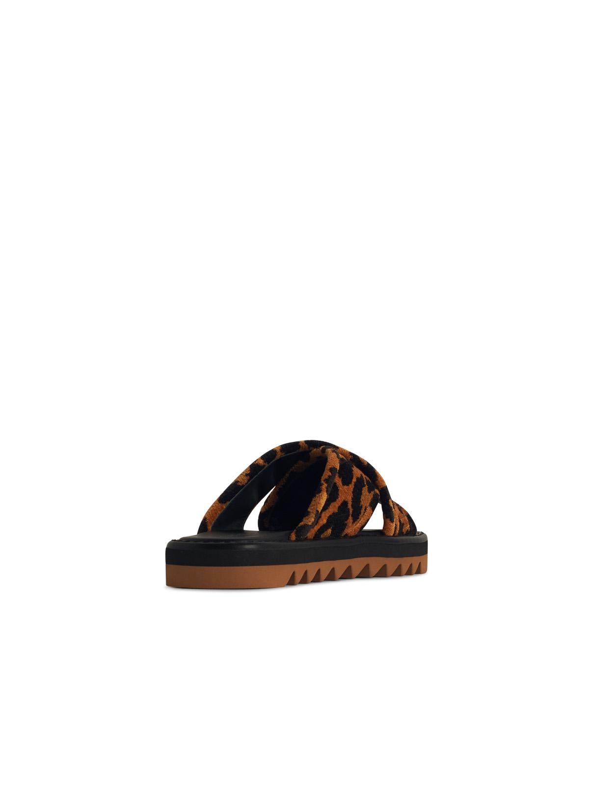 Stella Mccartney Leo Multicoloured Leather Blend Slippers In Multicolor
