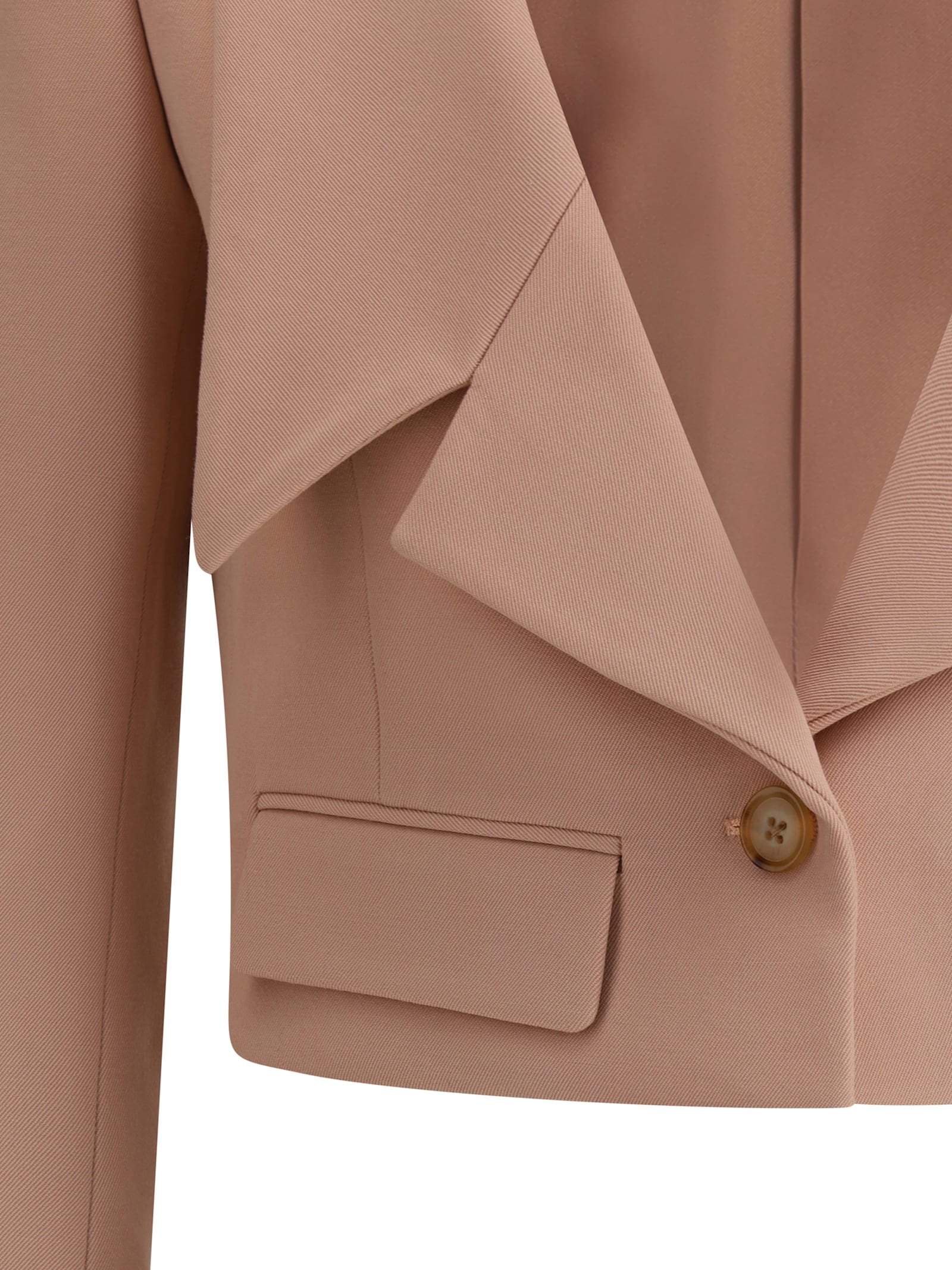 Chloé Chloe Cropped Wool Blazer
