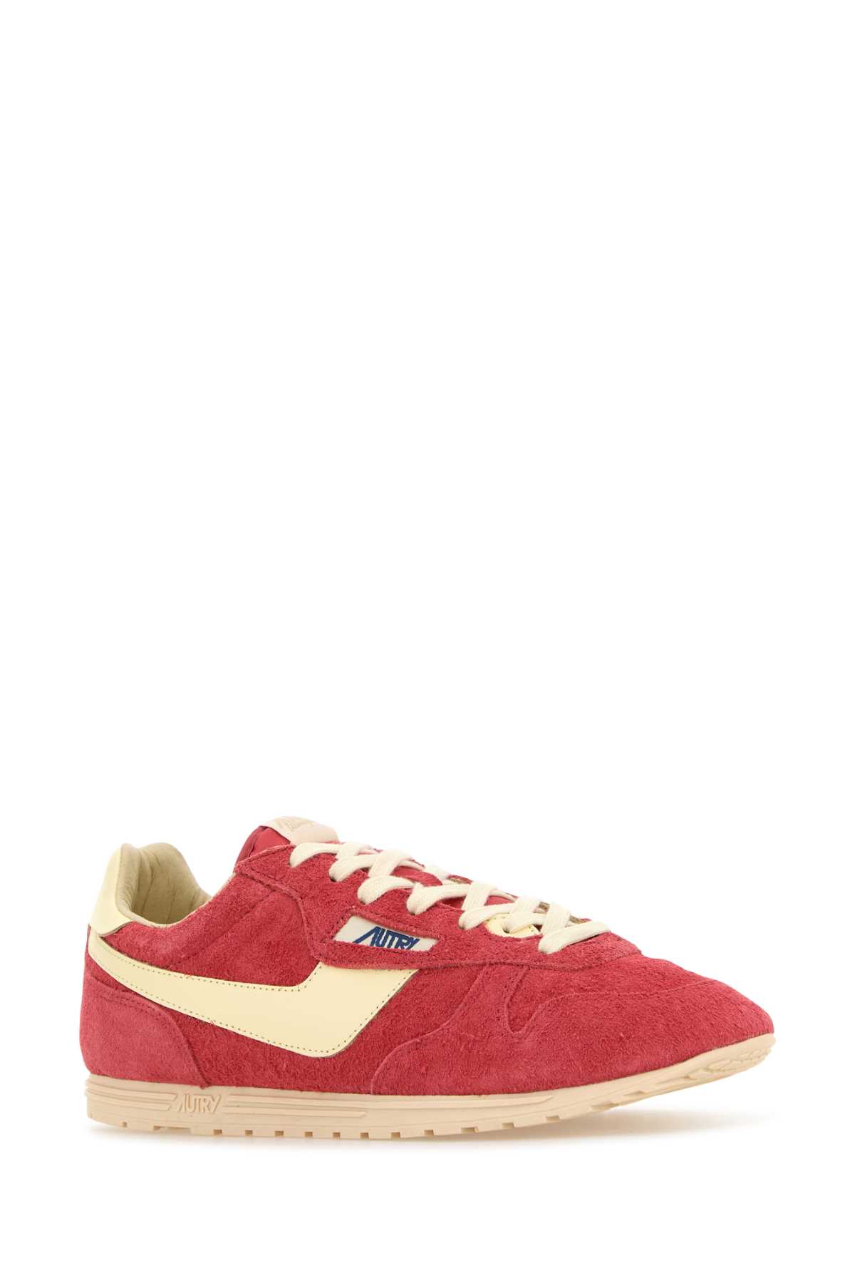 Autry Windspin Sneakers In Suede And Parrot Leather And Rutabaga In Ub12