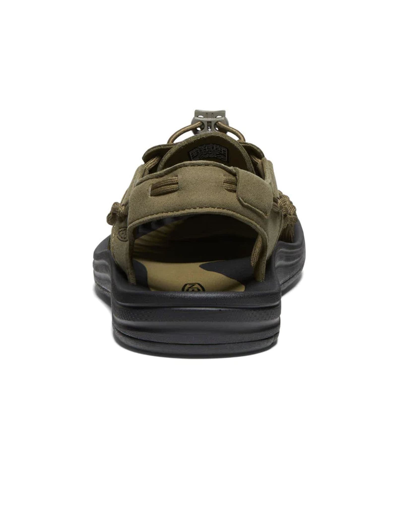 Shop Keen Green Two-cord Construction Sandals In Olive