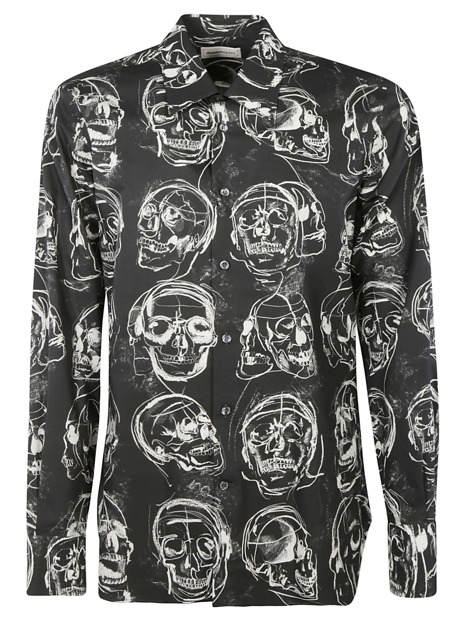 Alexander McQueen All-over Skull Printed Shirt