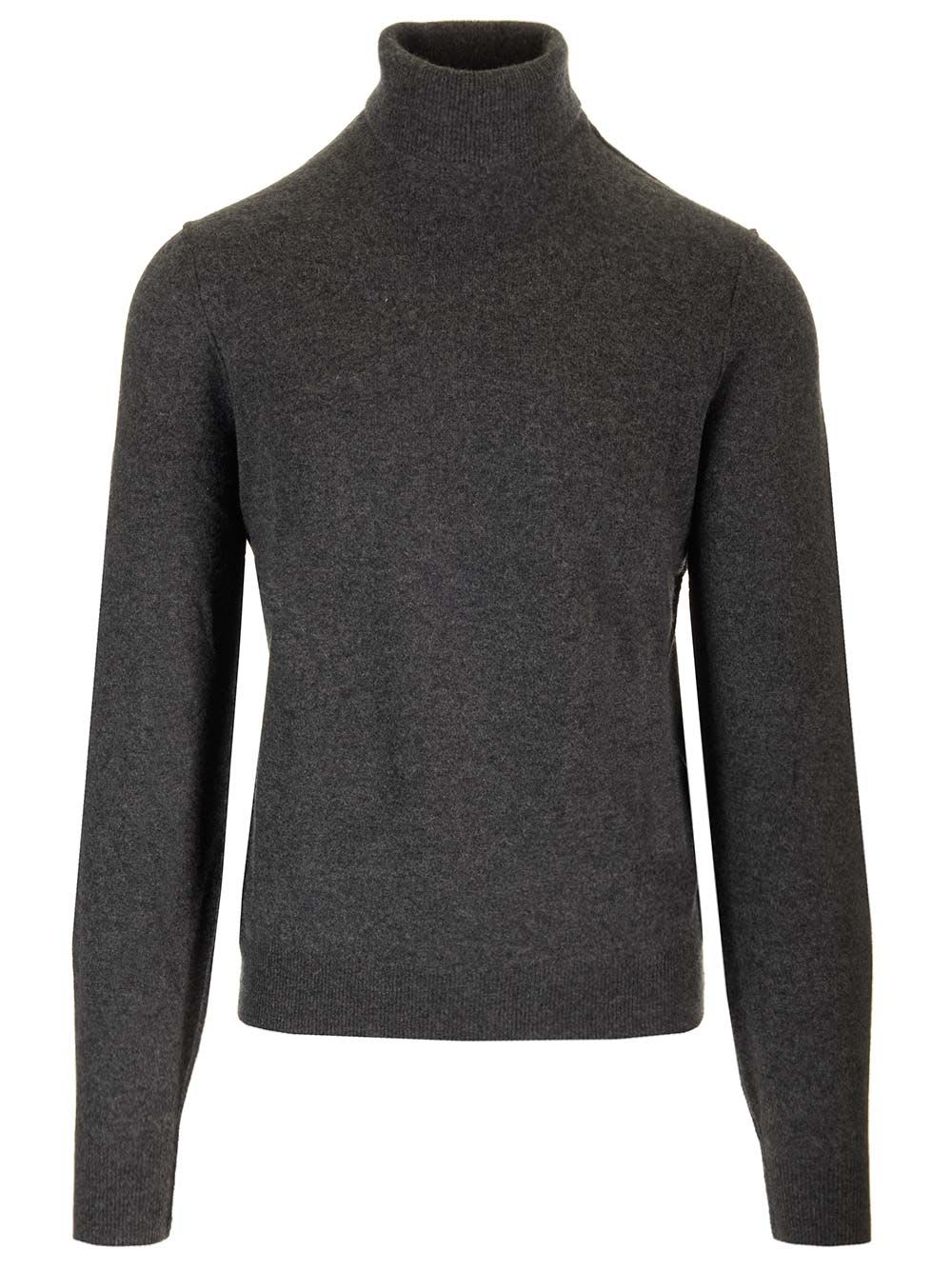 Shop 7 For All Mankind Cashmere Turtleneck Sweater In Grey