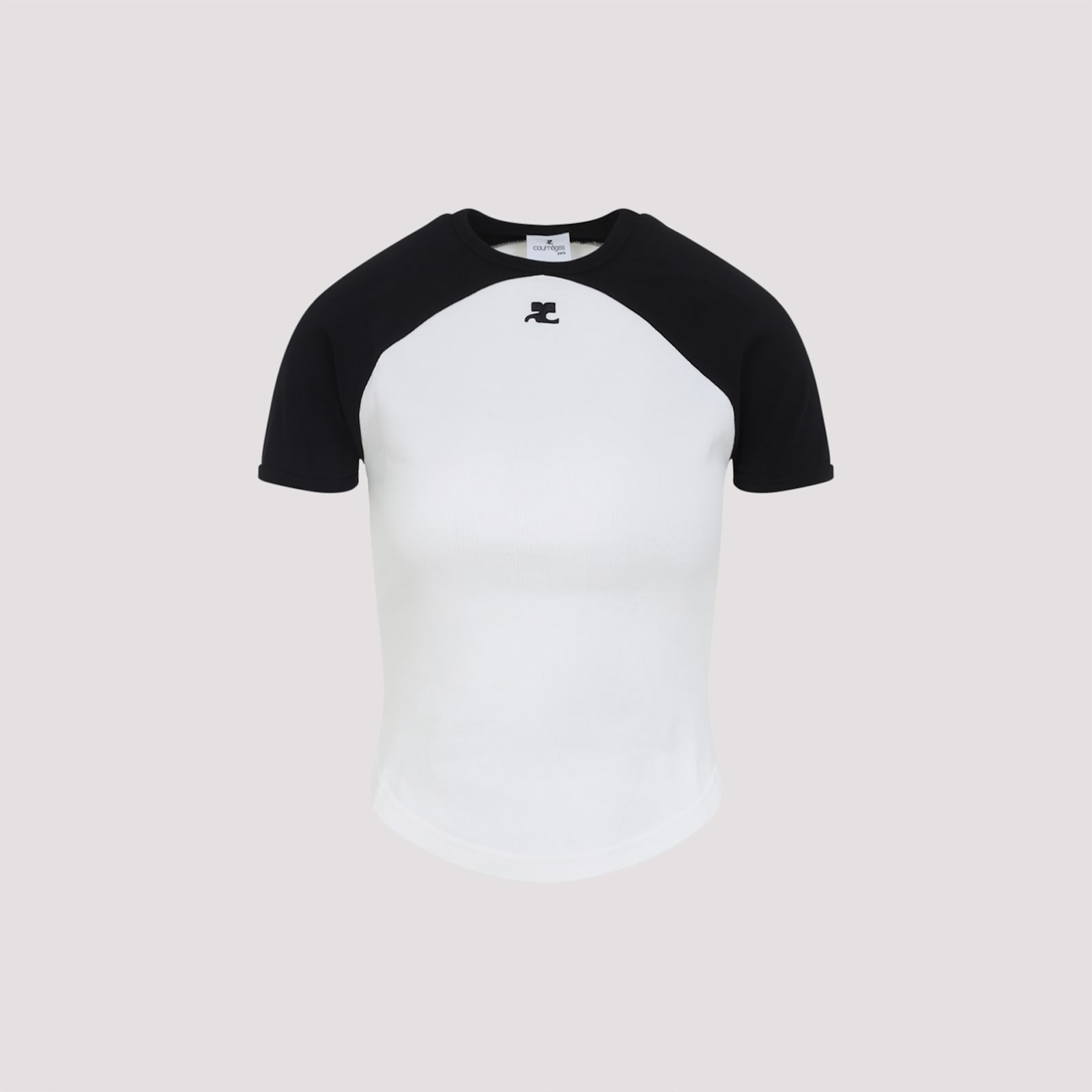 Courrèges Circle Contrast T-shirt - Courrèges - Modalova