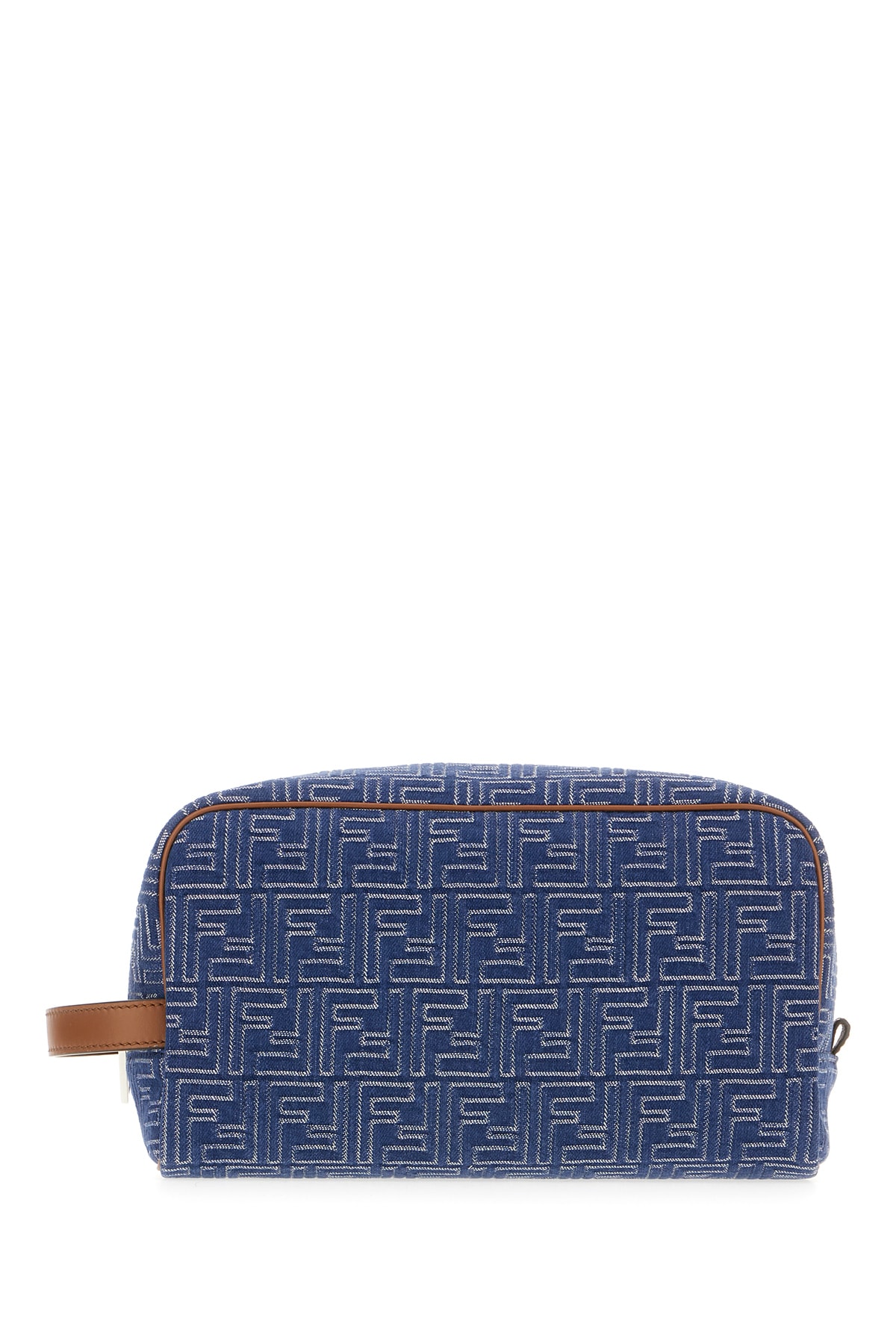Embroidered Denim Beauty Case