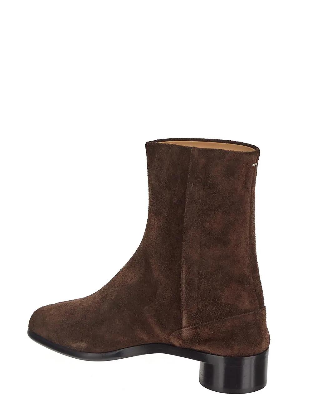 Maison Margiela Leather Tabi Ankle Boots 30