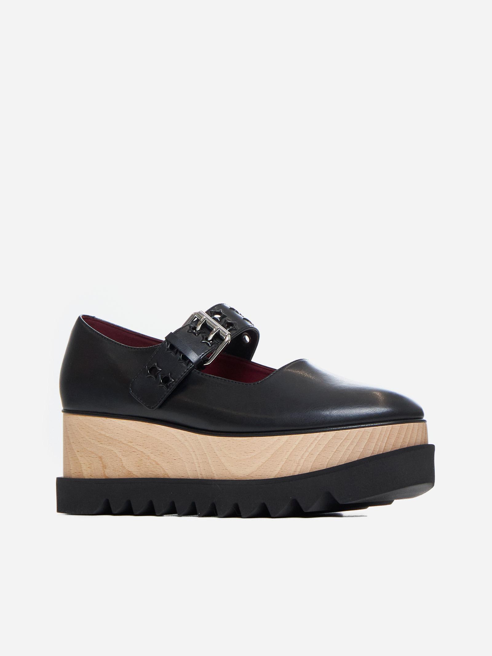 Shop Stella Mccartney Elyse Alter Mat Mary Janes In Black