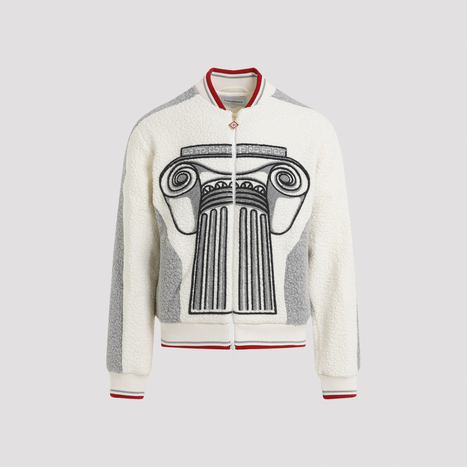 Mens Embroidered Cashmere Terry Jacket