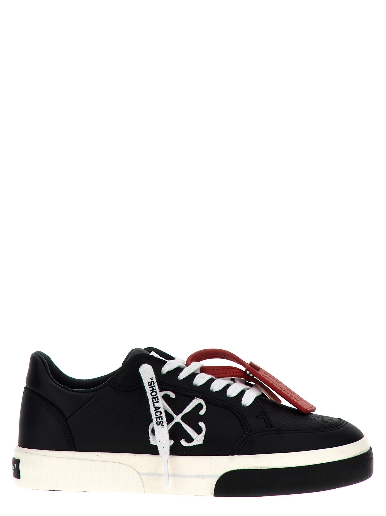 Shop Off-white New Low Vulcanized Sneakers In White/black