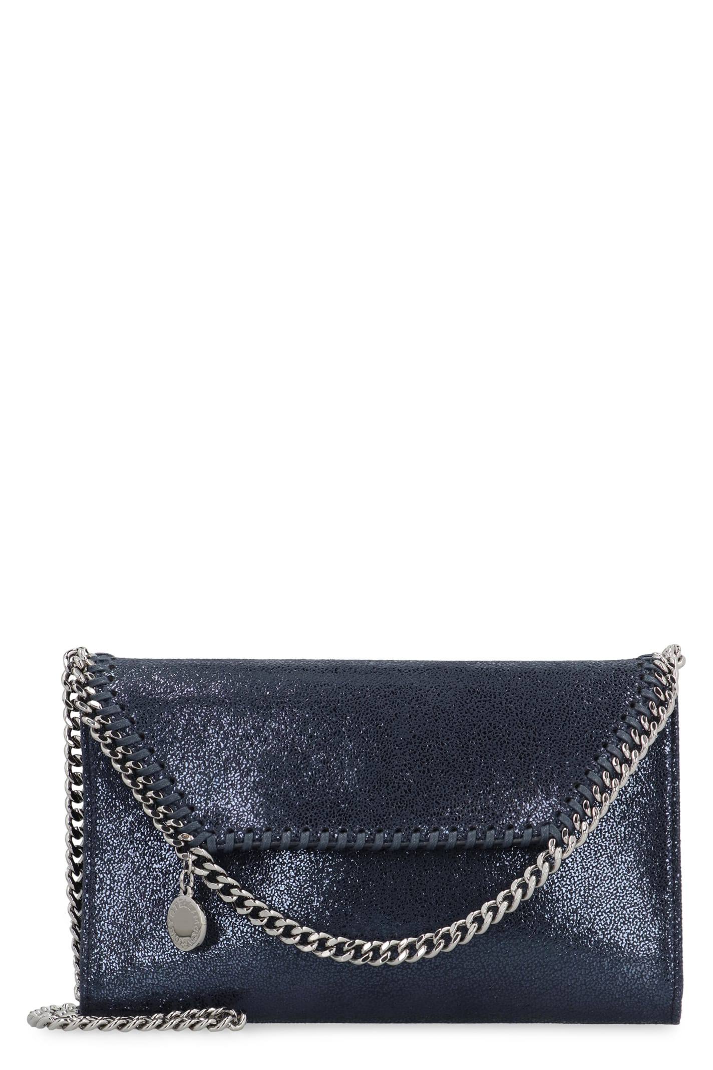 Shop Stella Mccartney Falabella Shoulder Bag In Blue