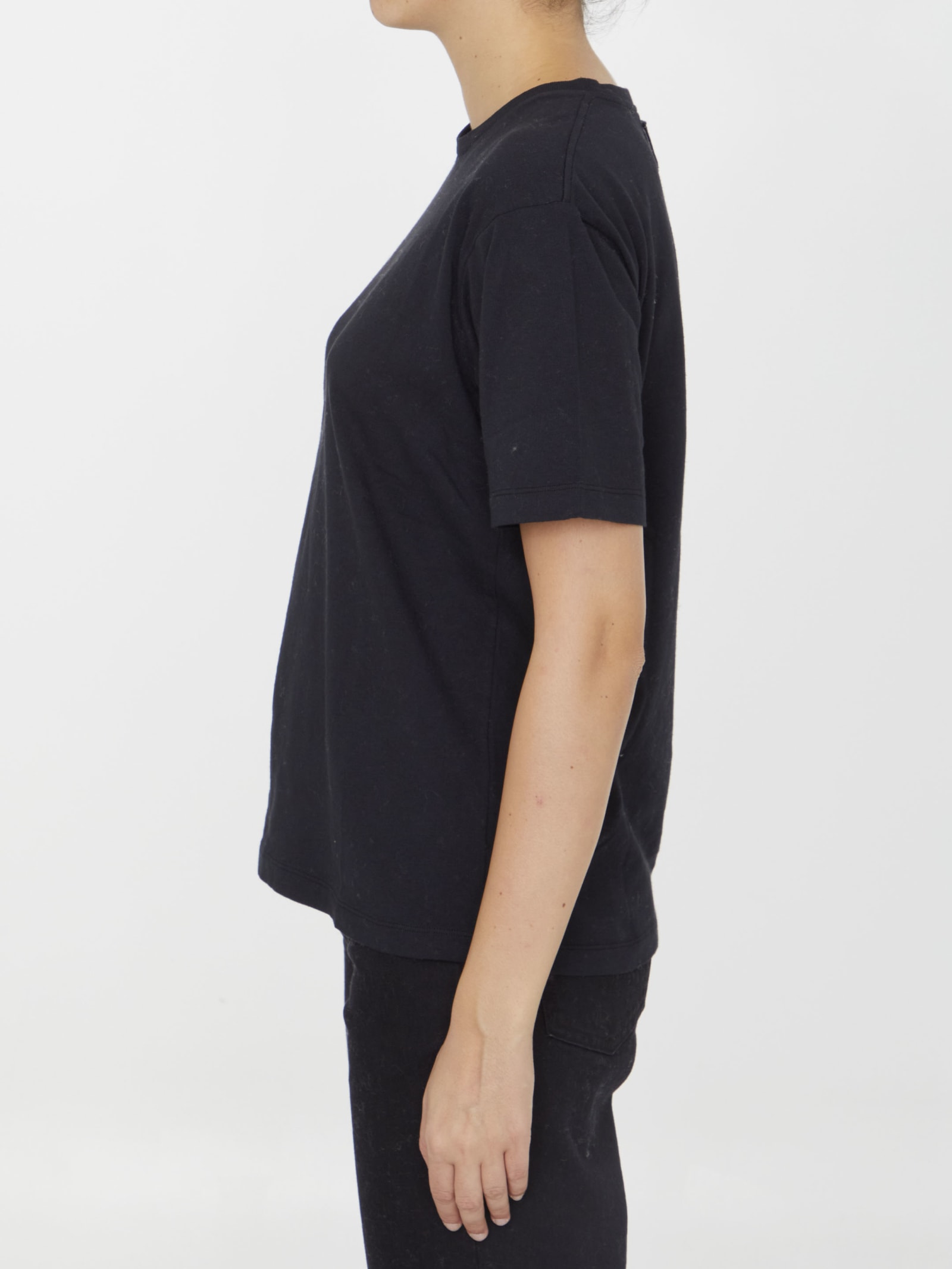 Shop Khaite Mae T-shirt In Black